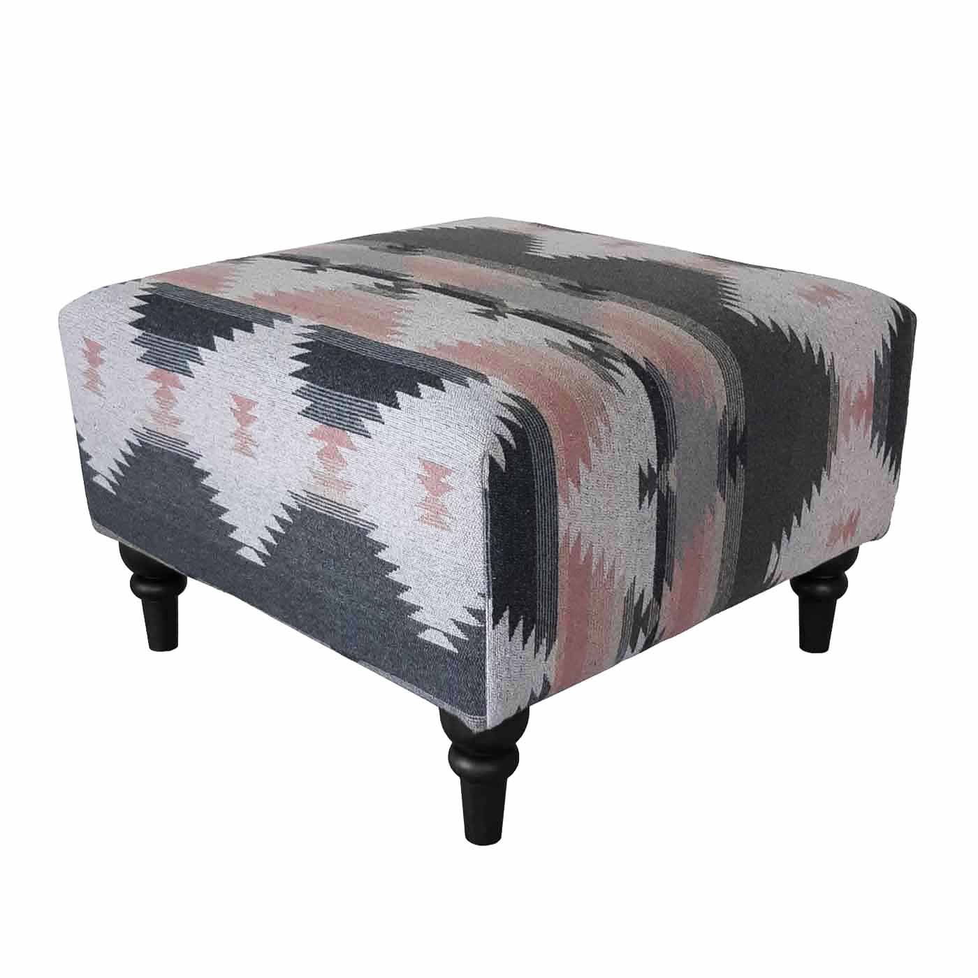 Nador Ebony Ottoman (Clearance)