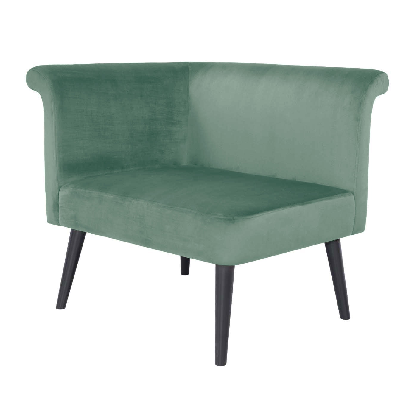 Pompeii  Ebony Left Hand Single Sofa
