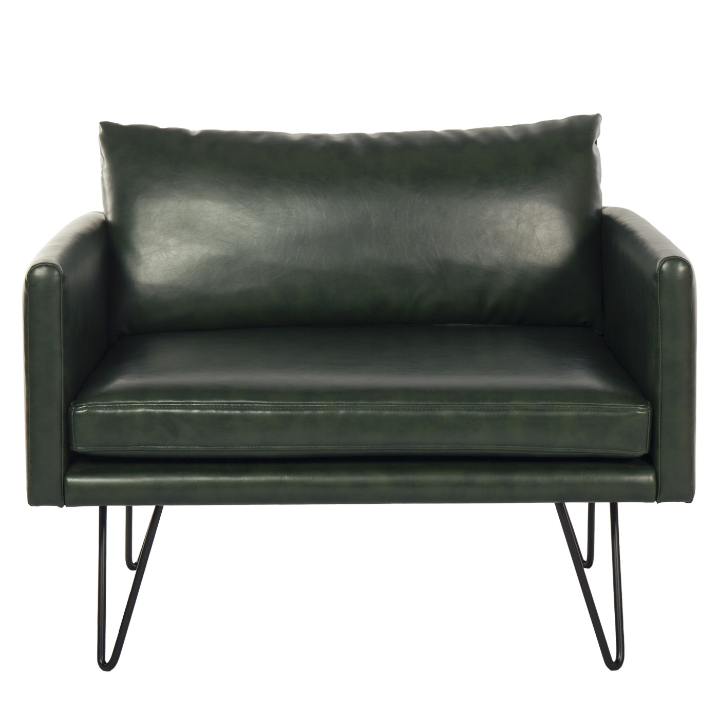 Noblitt Faux Leather Single Sofa