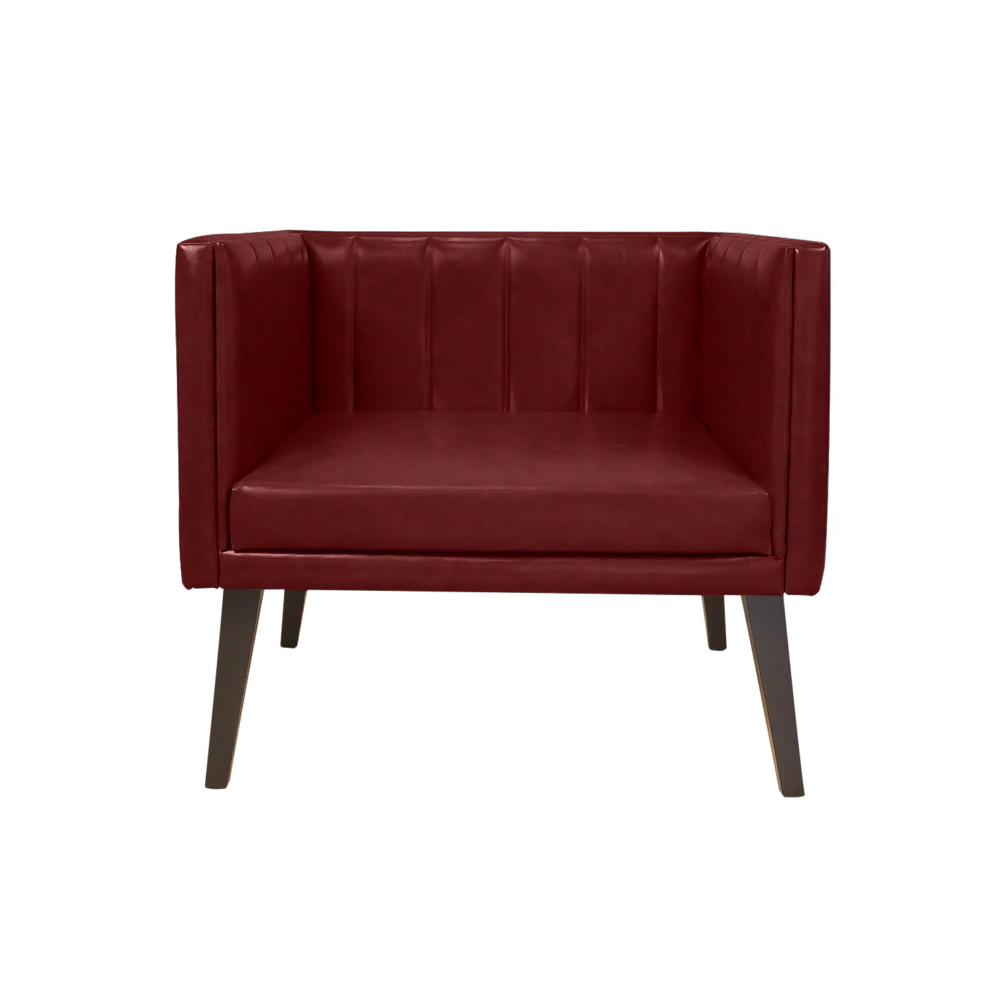 Melrose Textured Maroon Dark Single Sofa