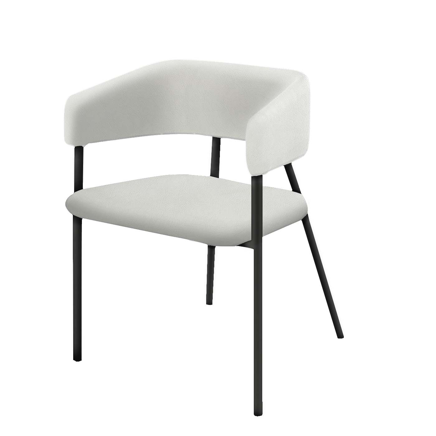 Navigli Faux Leather Slim Chair