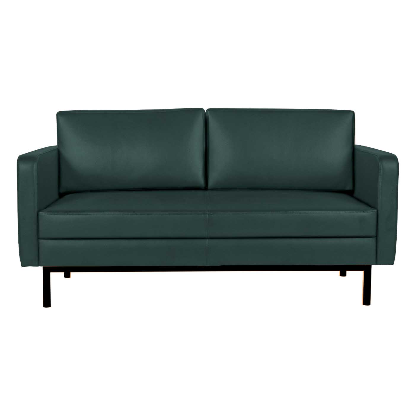 Asheville Dark Green Black Double Sofa