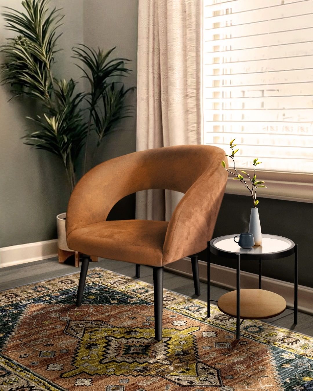 Ostrava  Dark Arm Chair