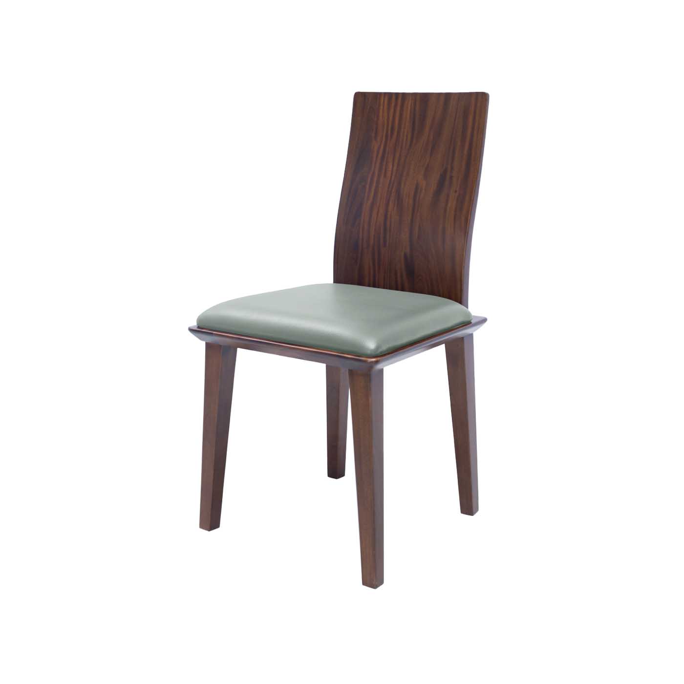 Muko Faux Leather Dark Dining Chair