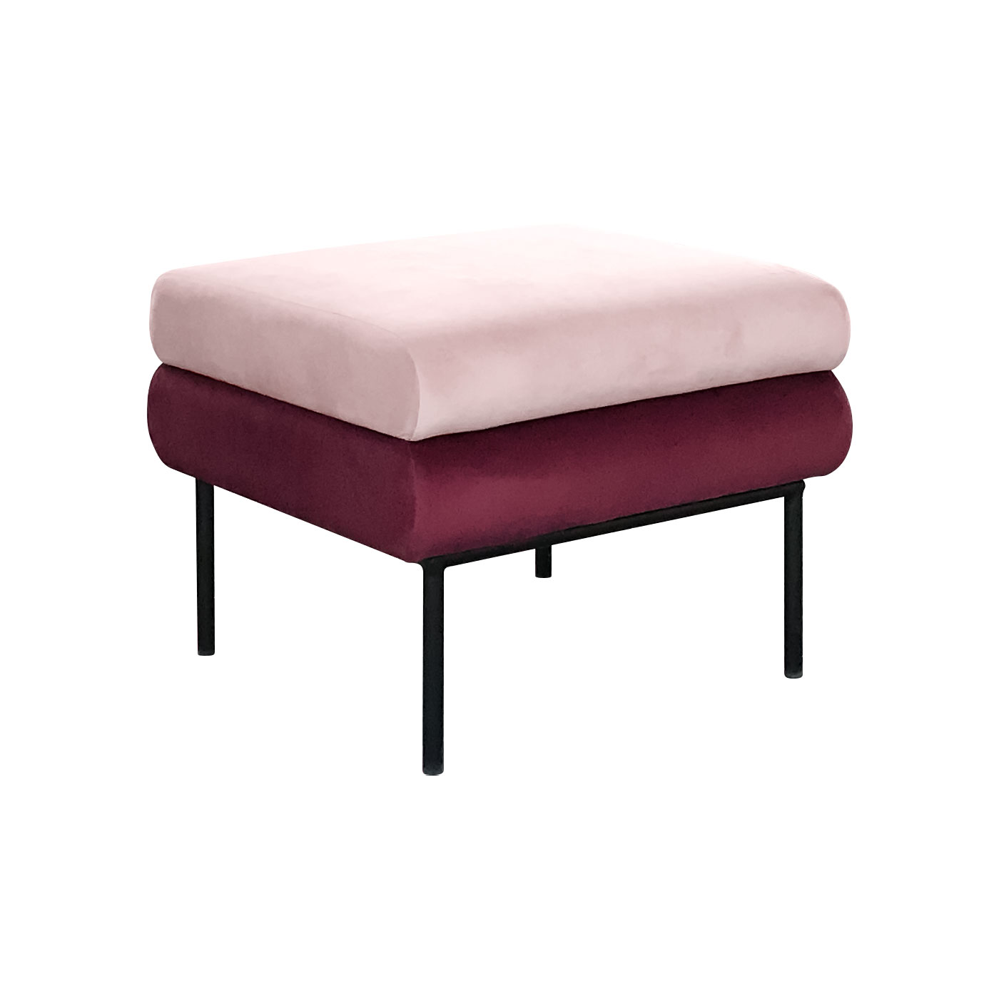 Blurred Lines Pink Ottoman