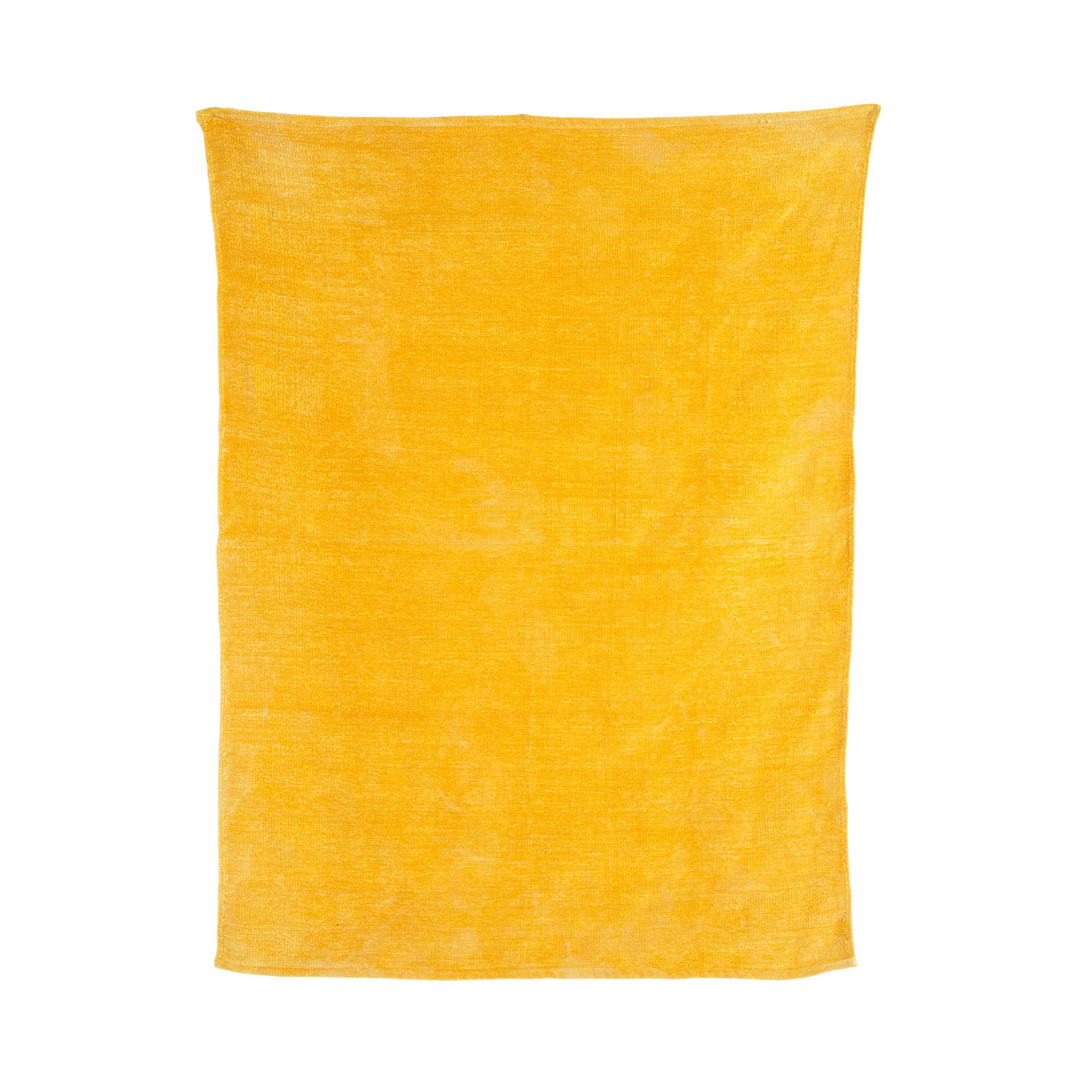 Satranji Yellow Large Solid Woven Rug