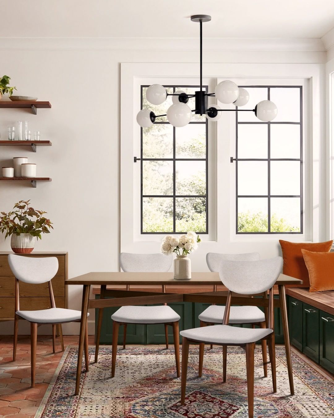 Williamsburg Faux Leather Dark Dining Chair