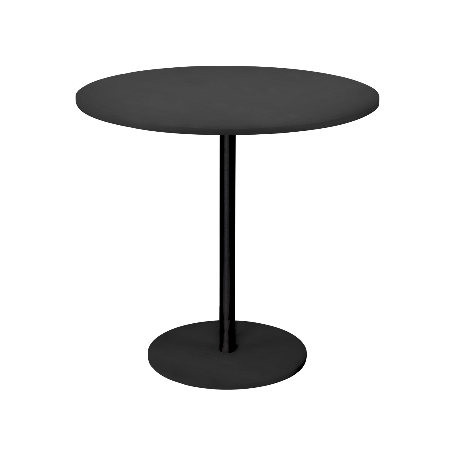 Tertre Black Single Stand Two Seater Dining Table