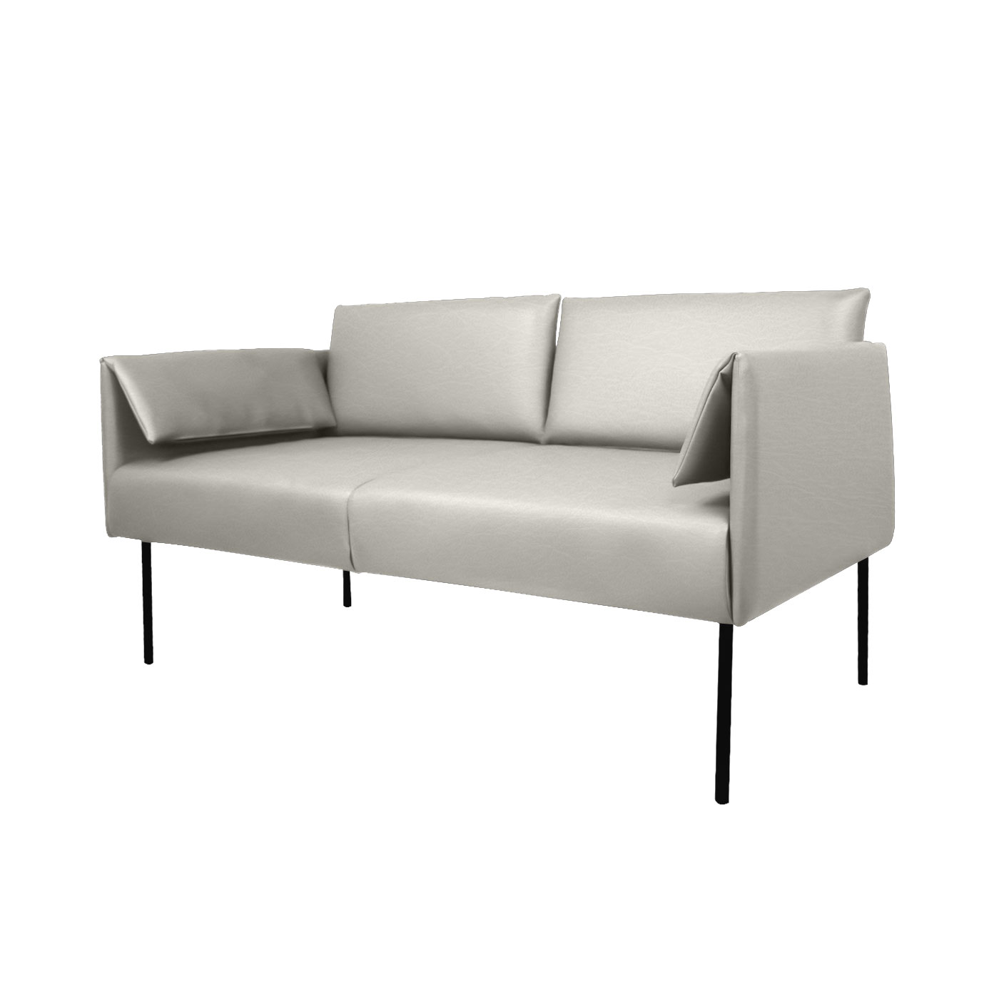 Preston Faux Leather Double Sofa