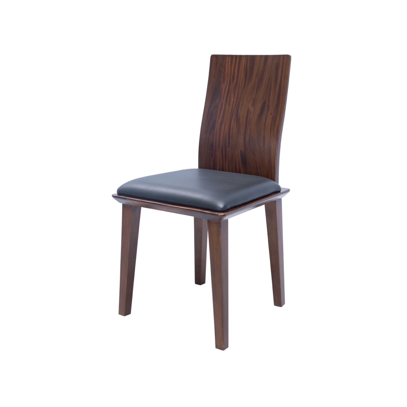 Muko Faux Leather Dark Dining Chair