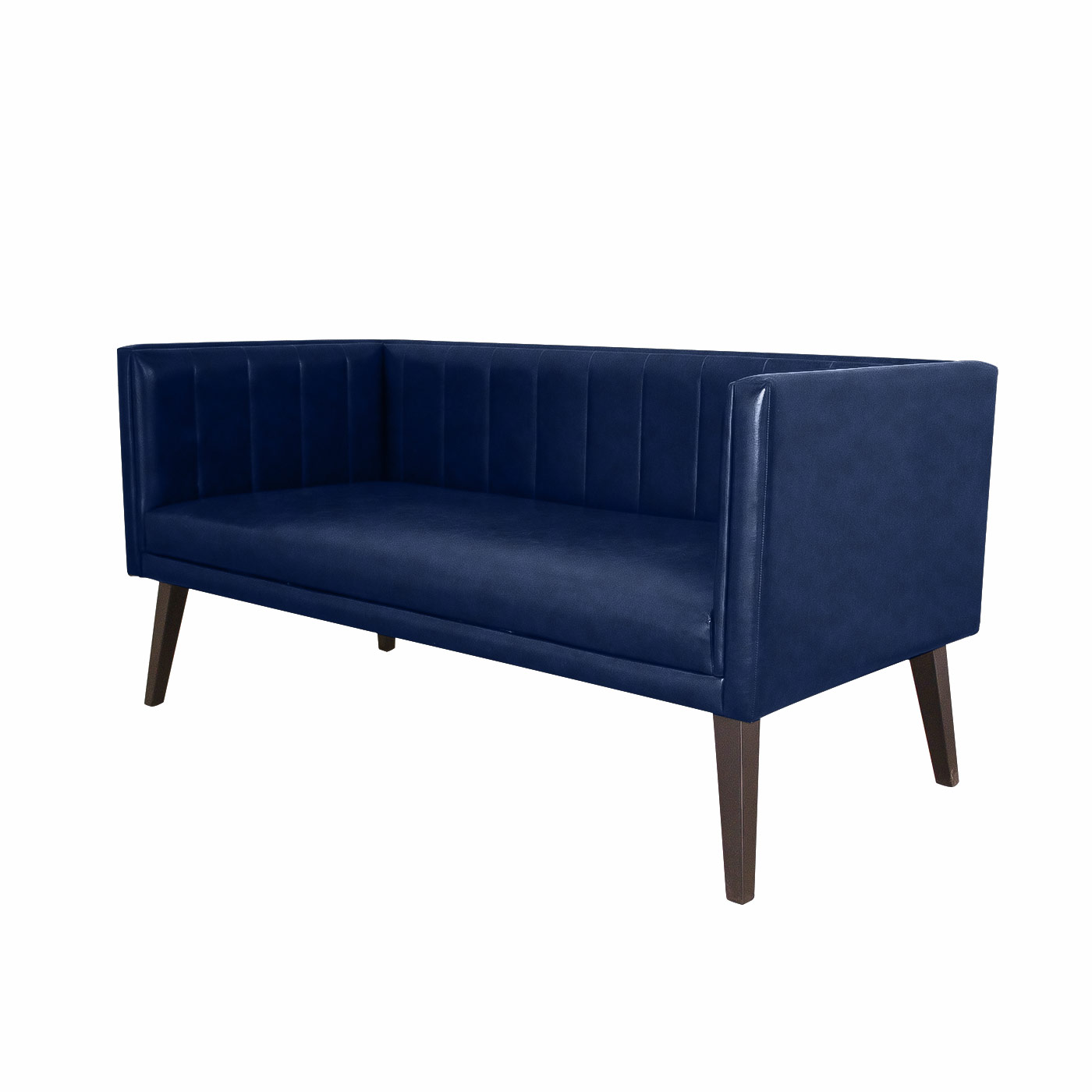 Melrose Textured Dark Blue Dark Double Sofa