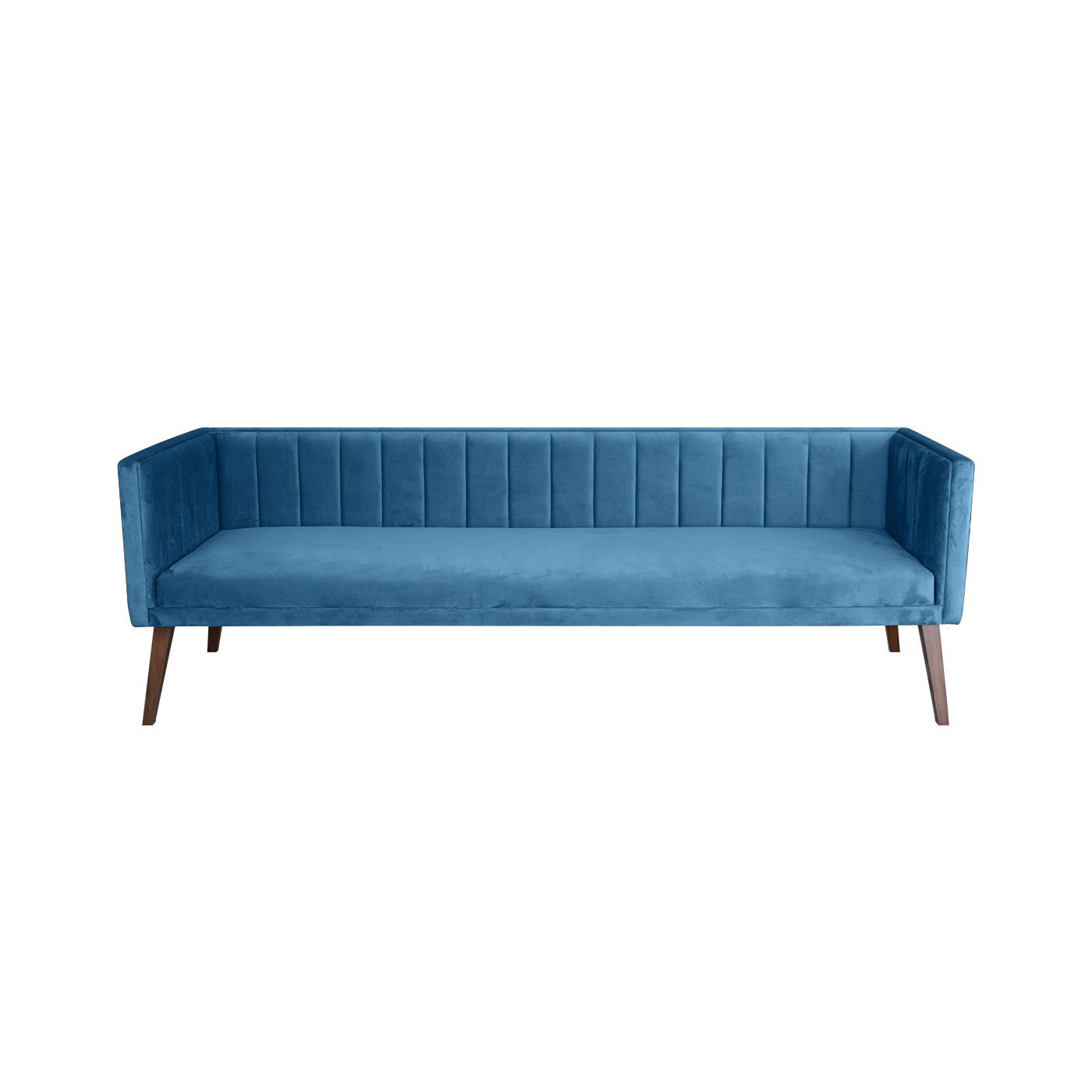 Melrose Light Blue Dark Three Seater Sofa