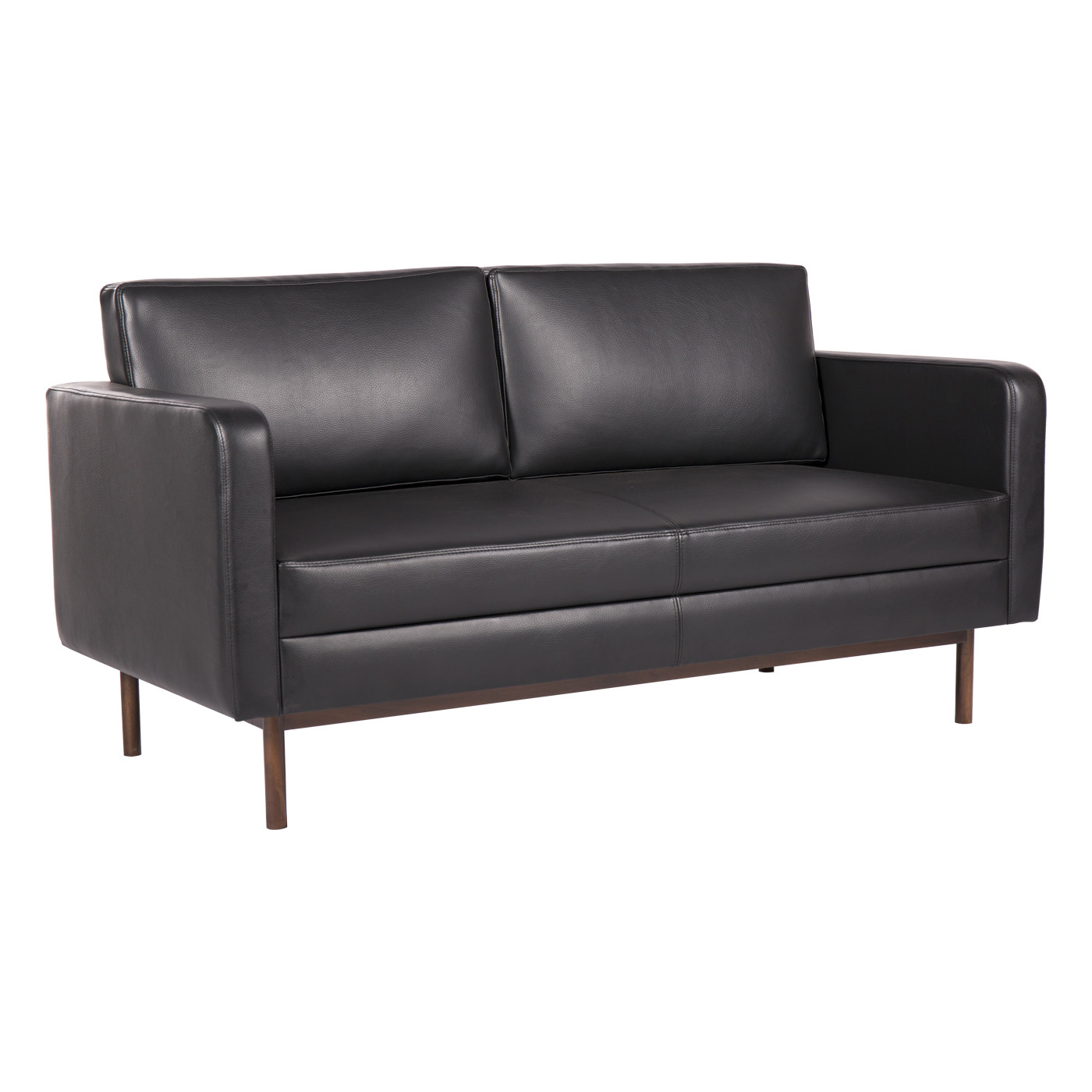 Asheville Faux Leather Double Sofa