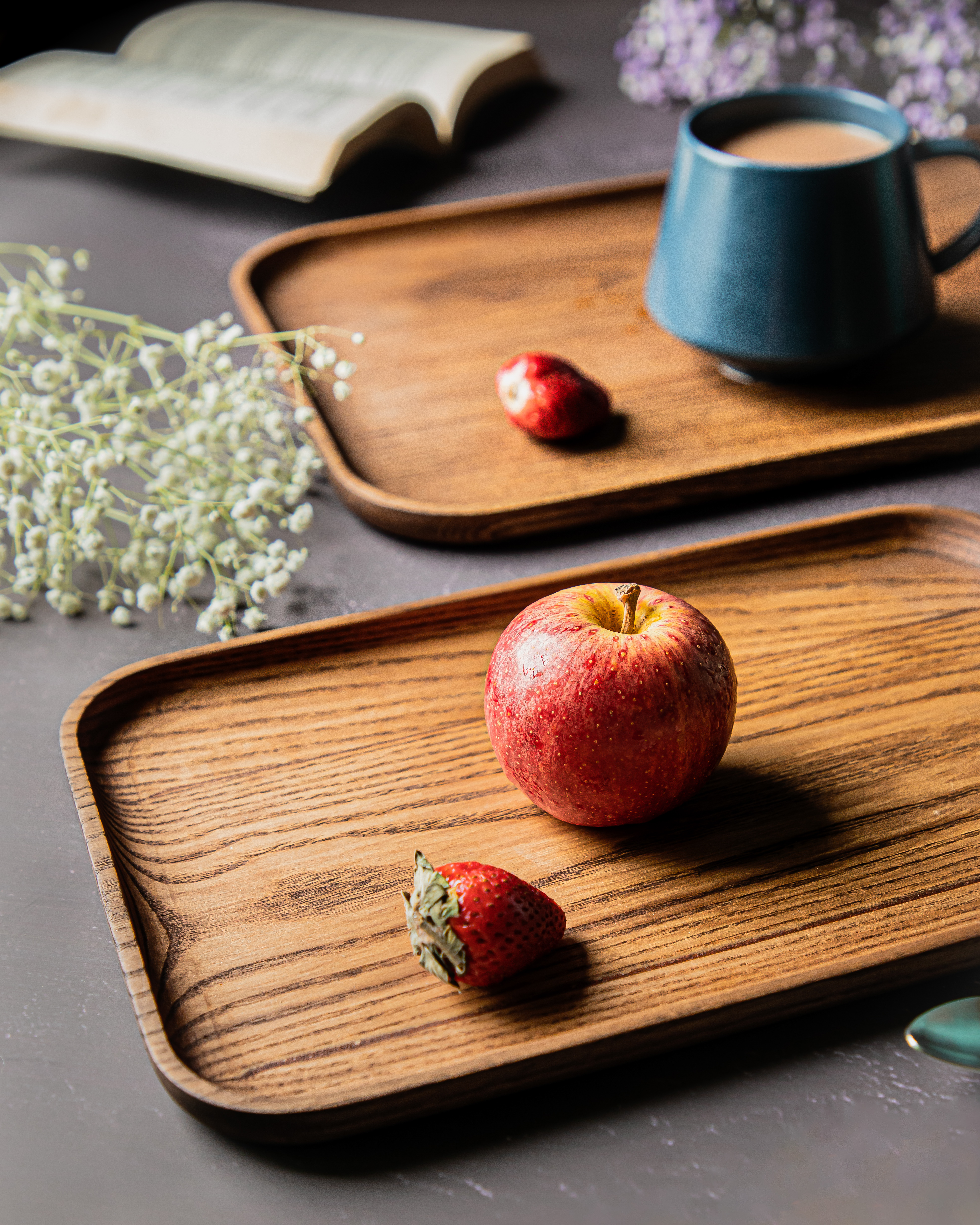 Oblong Wooden Tray