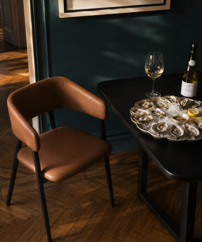 Navigli Faux Leather Dining Chair
