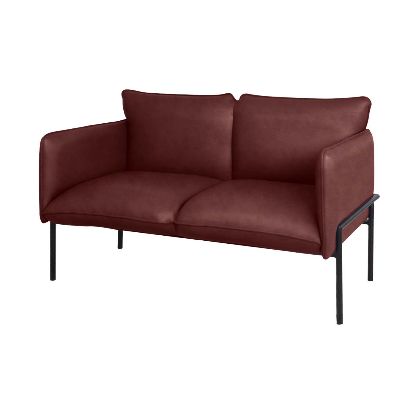 Dessau Faux Leather Double Sofa