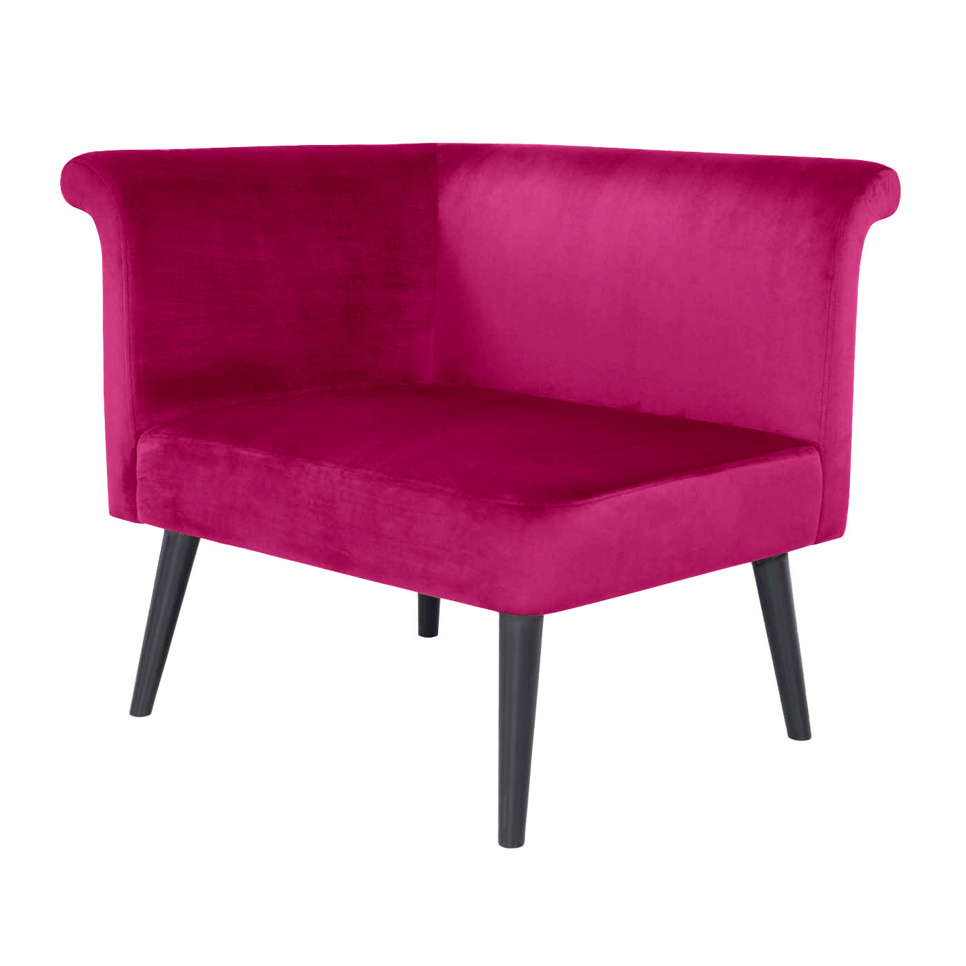 Pompeii  Ebony Left Hand Single Sofa