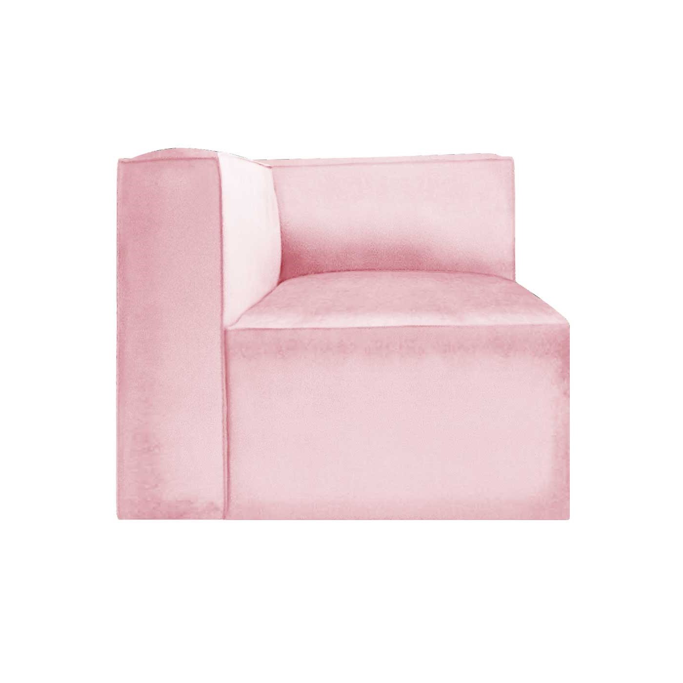 Malmo Pink Right Hand Corner Seater