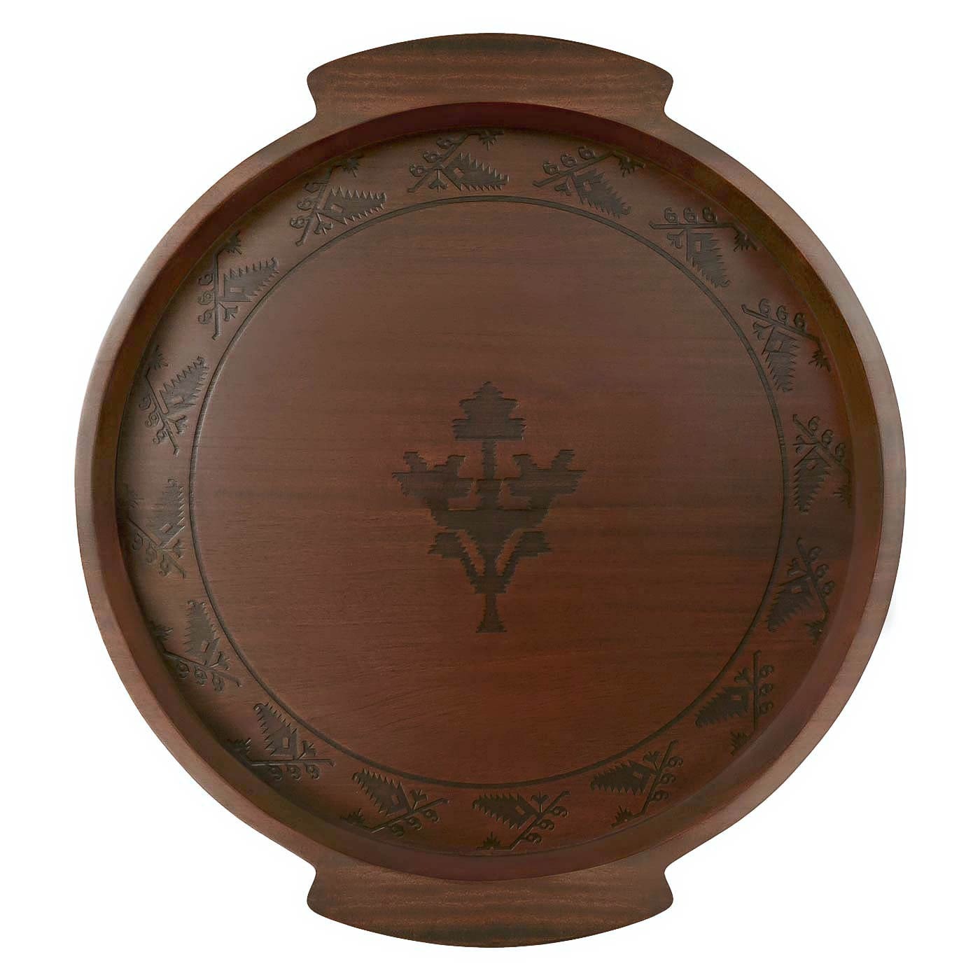 The Jamdani Round Tray(Clearence)