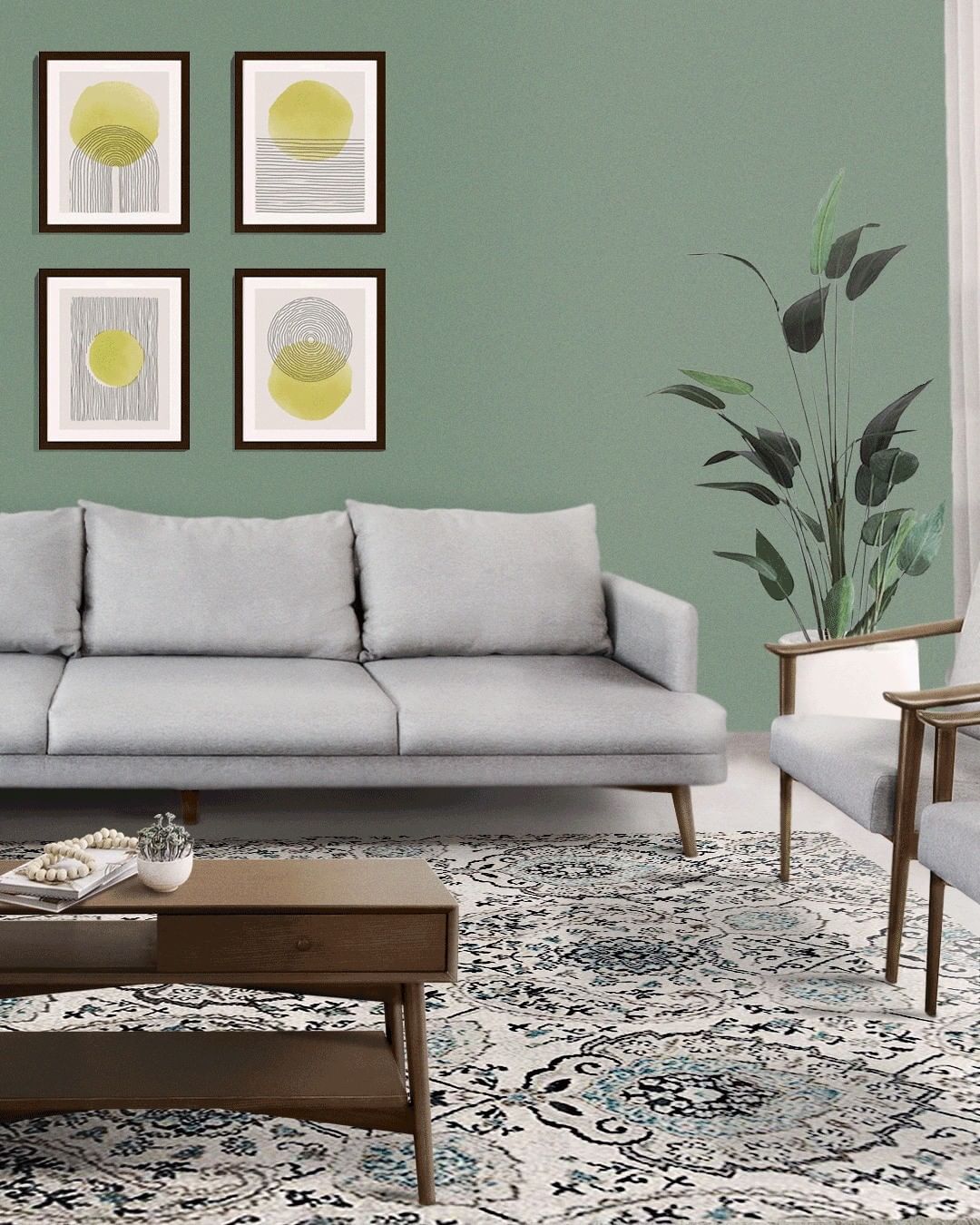 Vesterbro Dark Three Seater Sofa