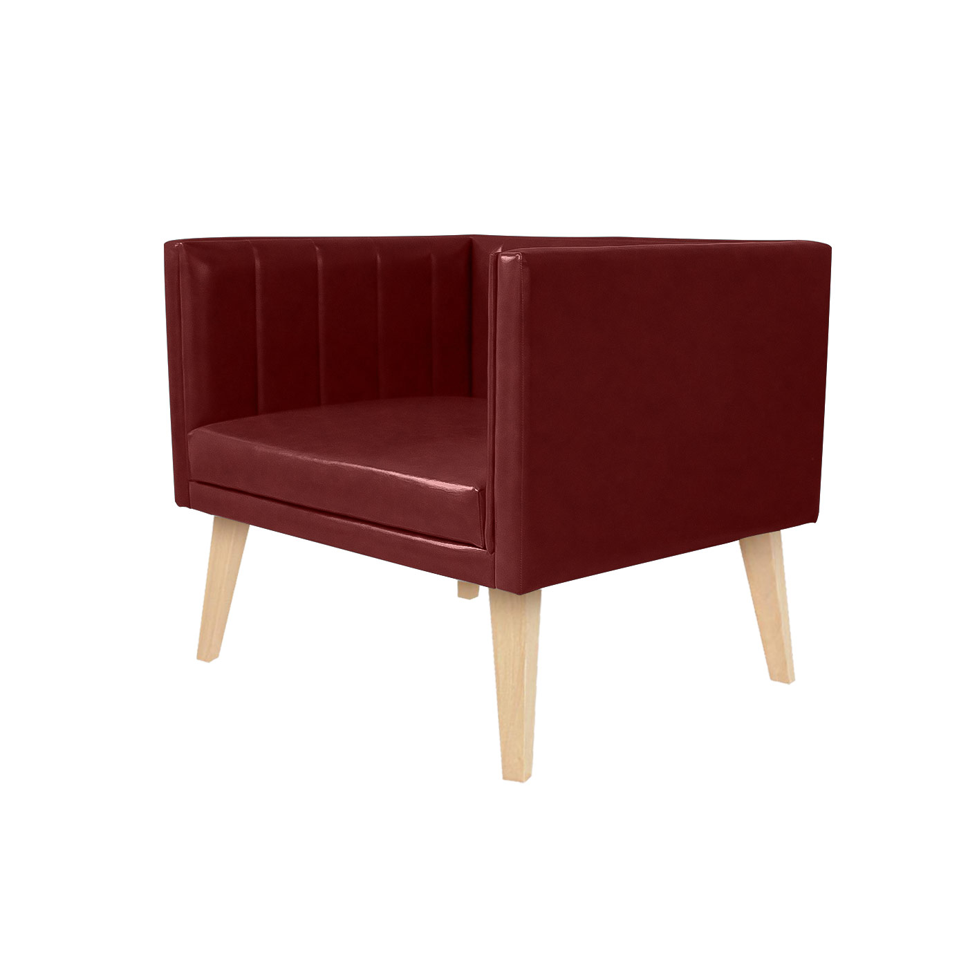 Melrose Faux Leather Light Single Sofa
