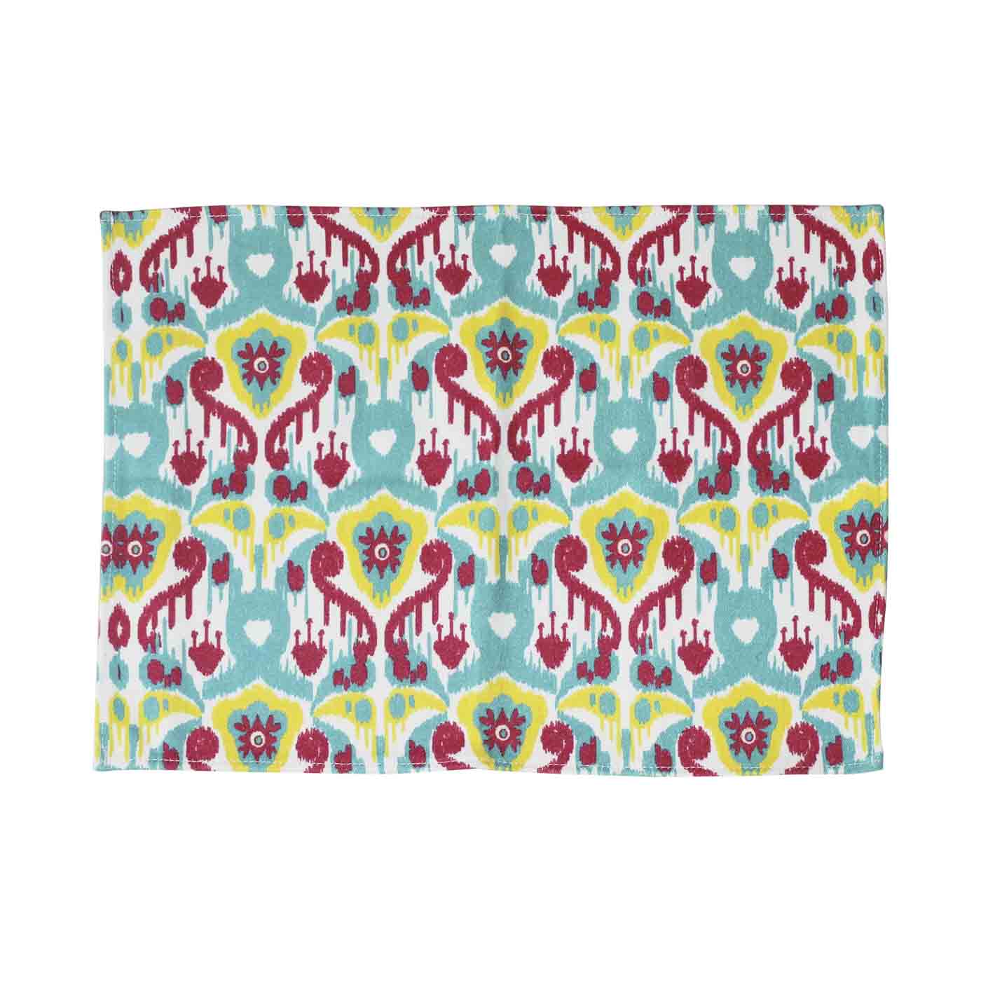 Ikat Red and Green Placemat Set (Limited Edition)