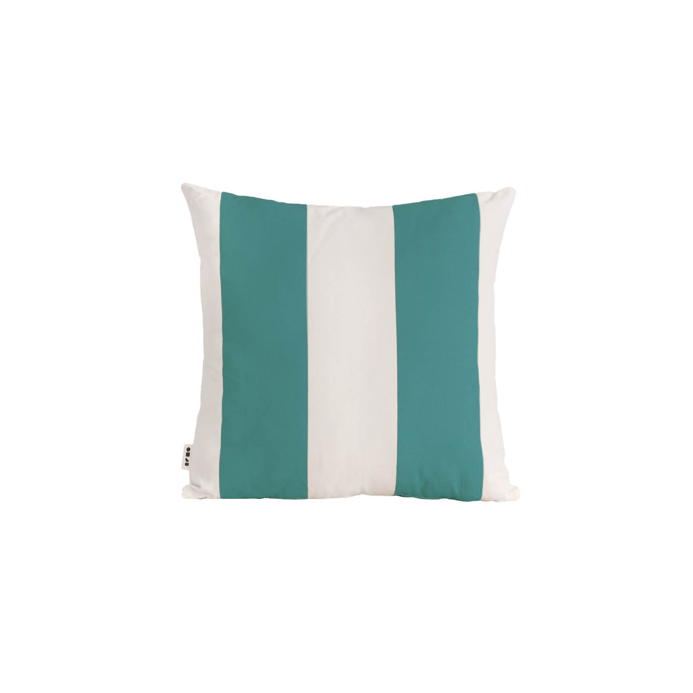 Palermo Turquoise-White Striped Cushion