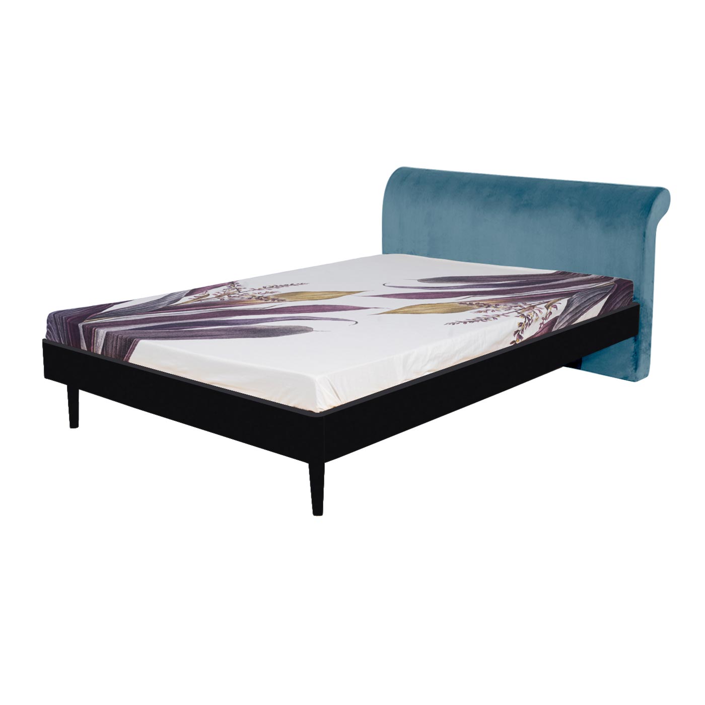 Pompeii  Ebony Queen Bed