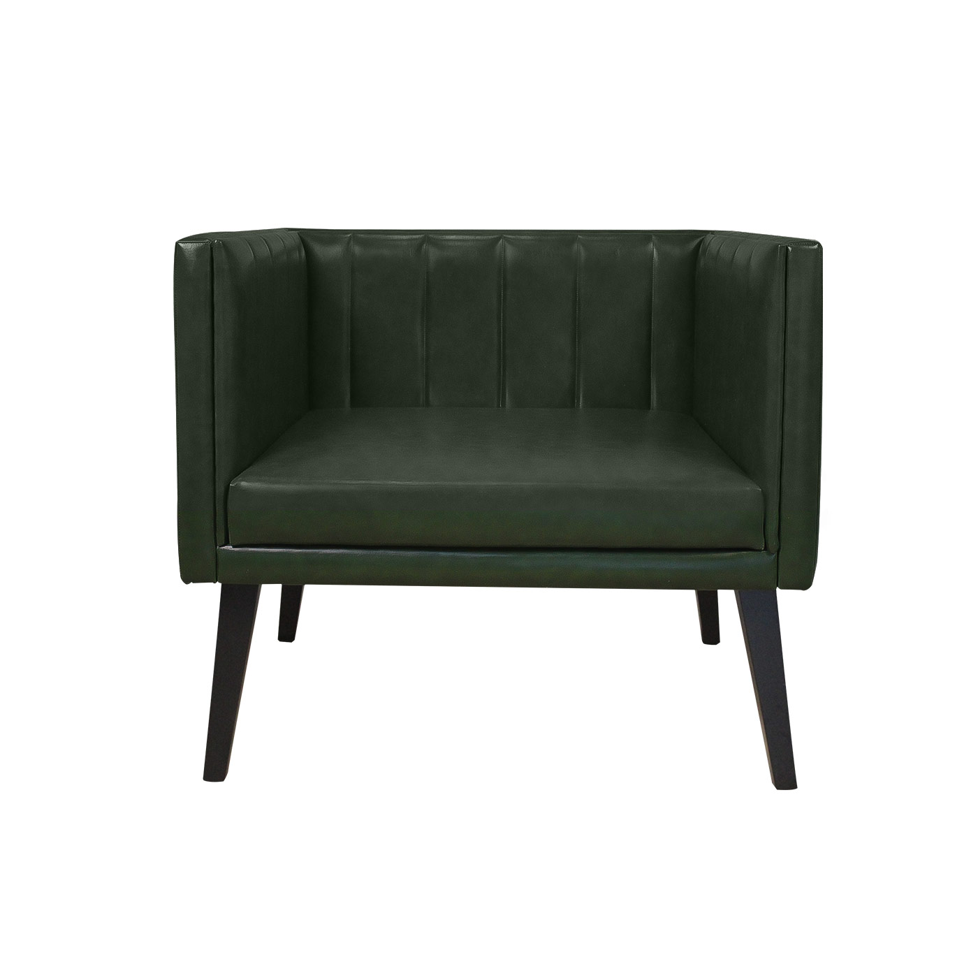 Melrose Green Black Single Sofa