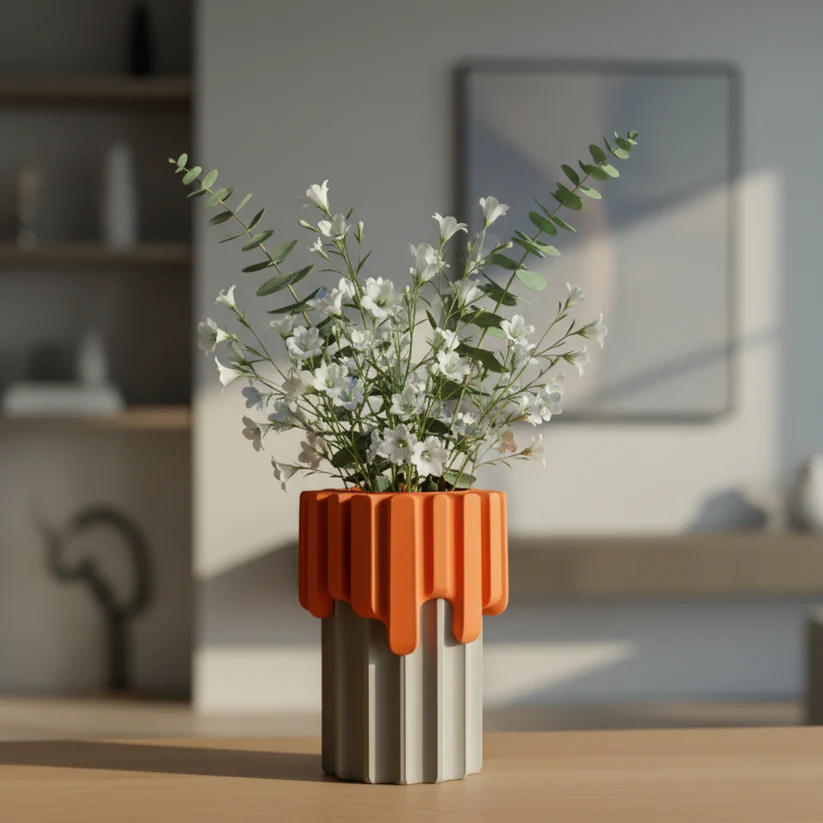 Molten Wave Art Vase