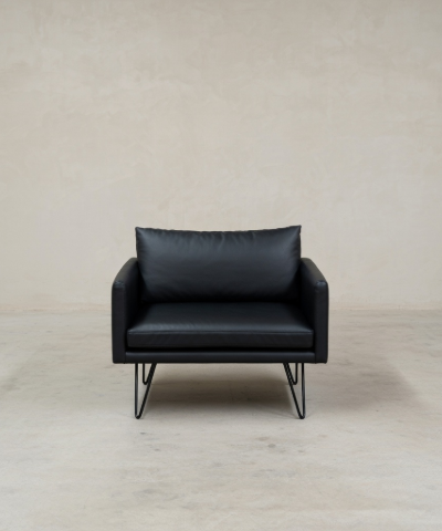 Noblitt Faux Leather Single Sofa