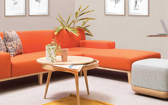 SoHo Orange Light Sofa