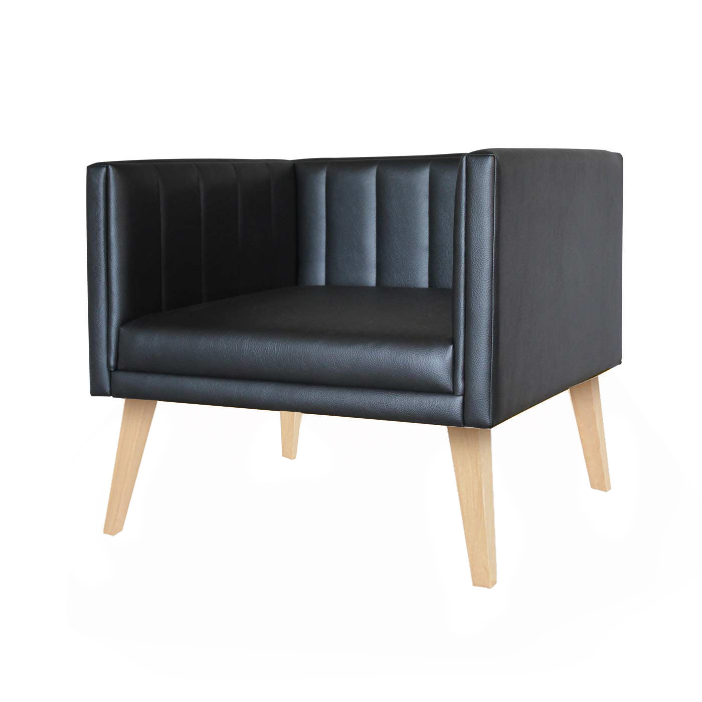 Melrose Faux Leather Light Single Sofa