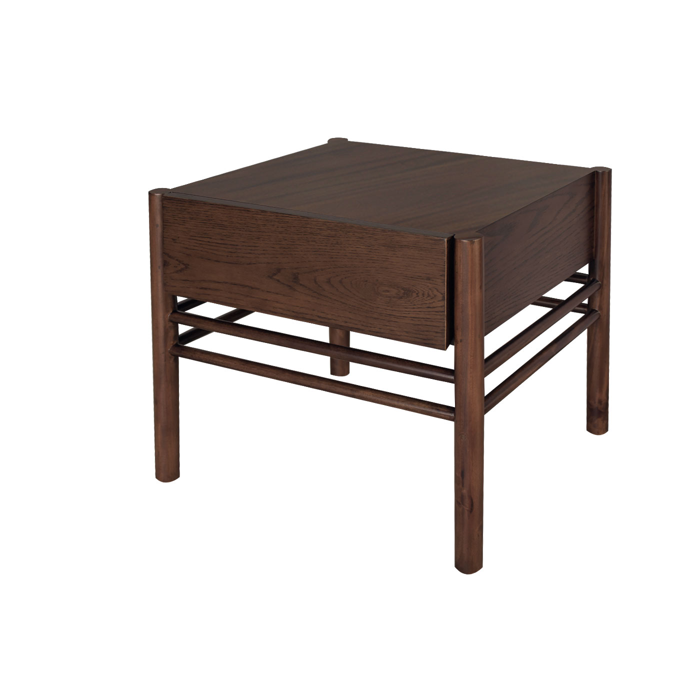 Malacca Dark Bedside Table