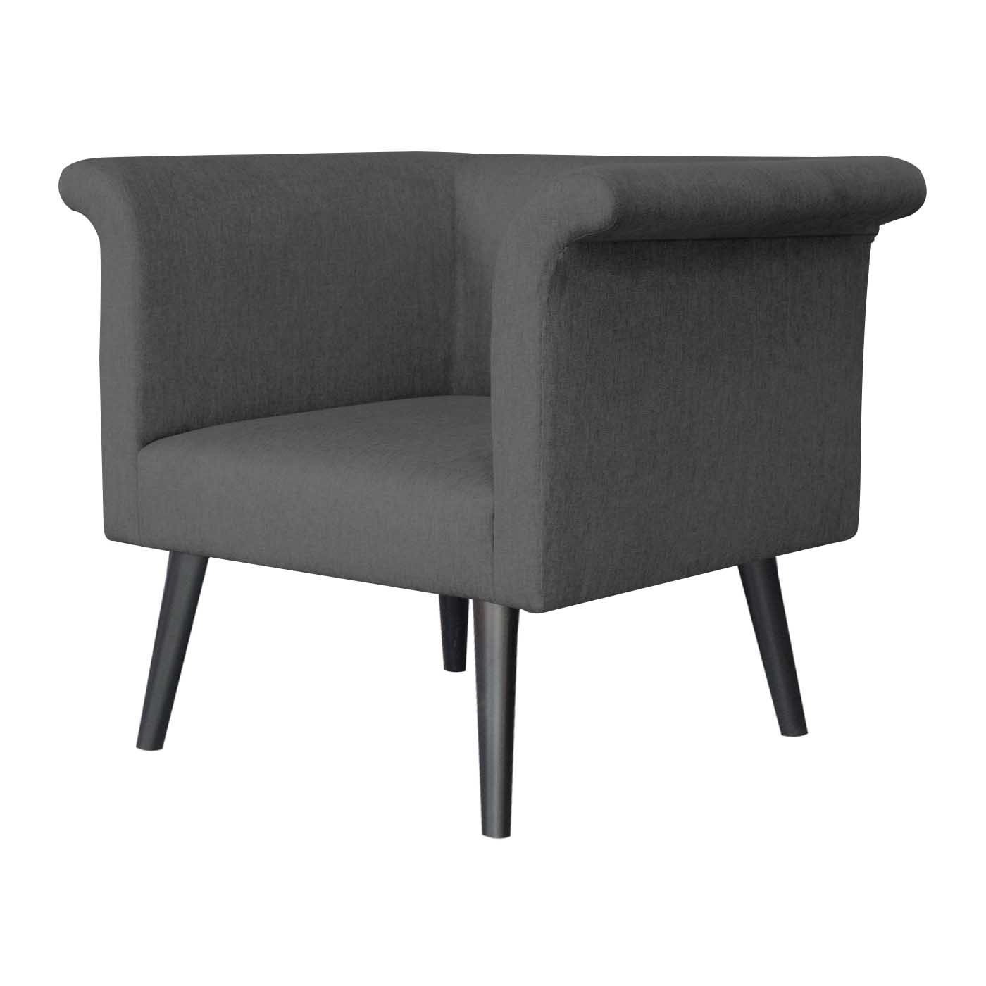 Pompeii  Ebony Single Sofa