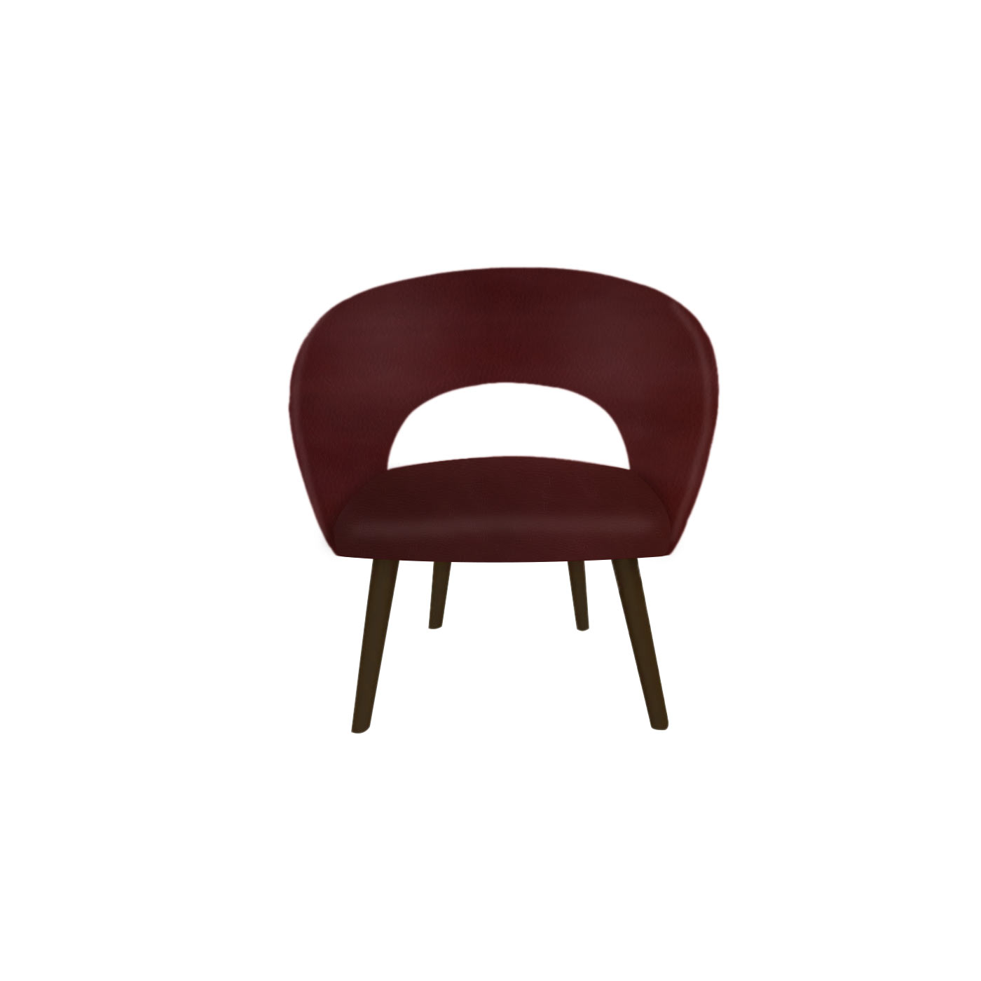 Ostrava Faux Leather Dark Arm Chair