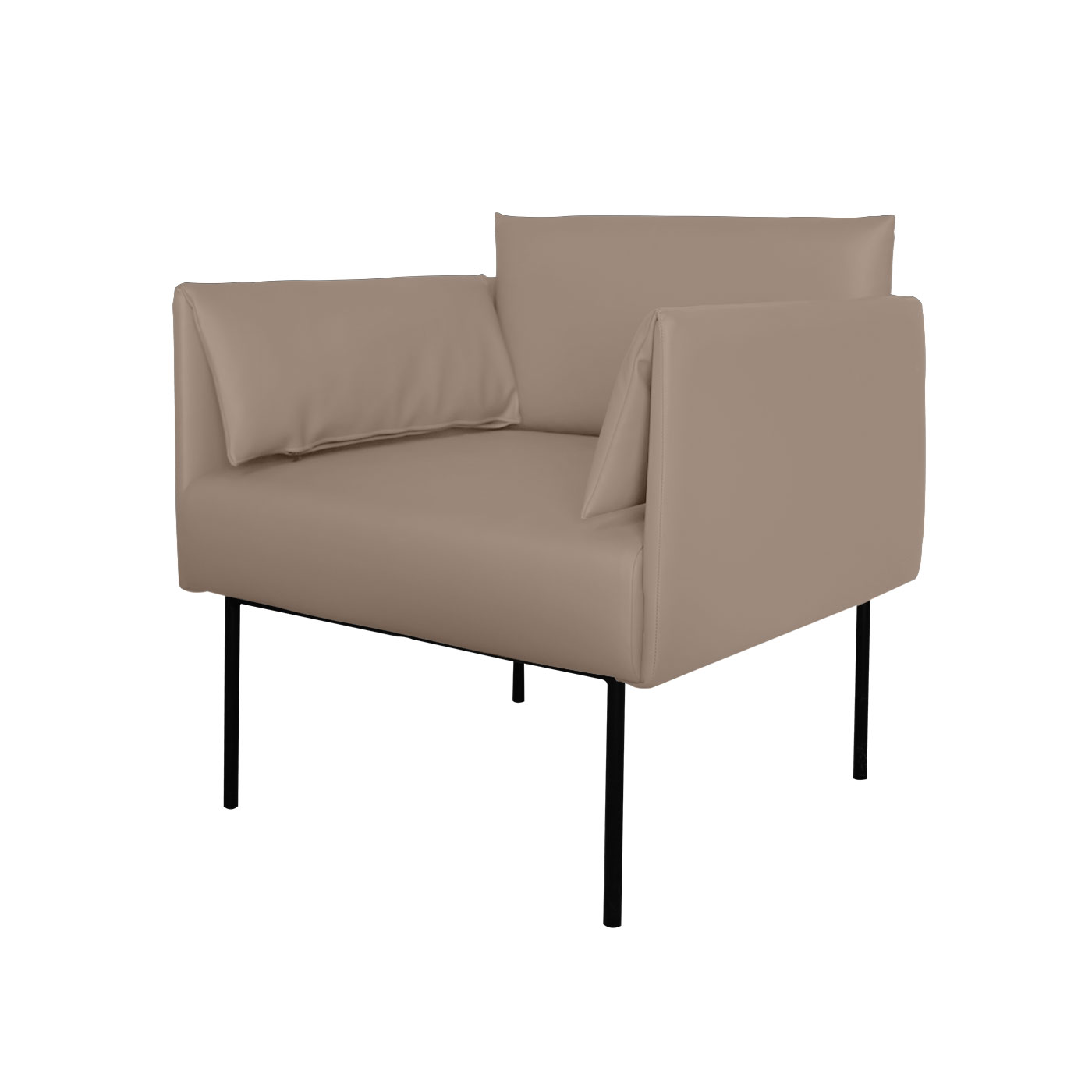 Preston Faux Leather Single Sofa
