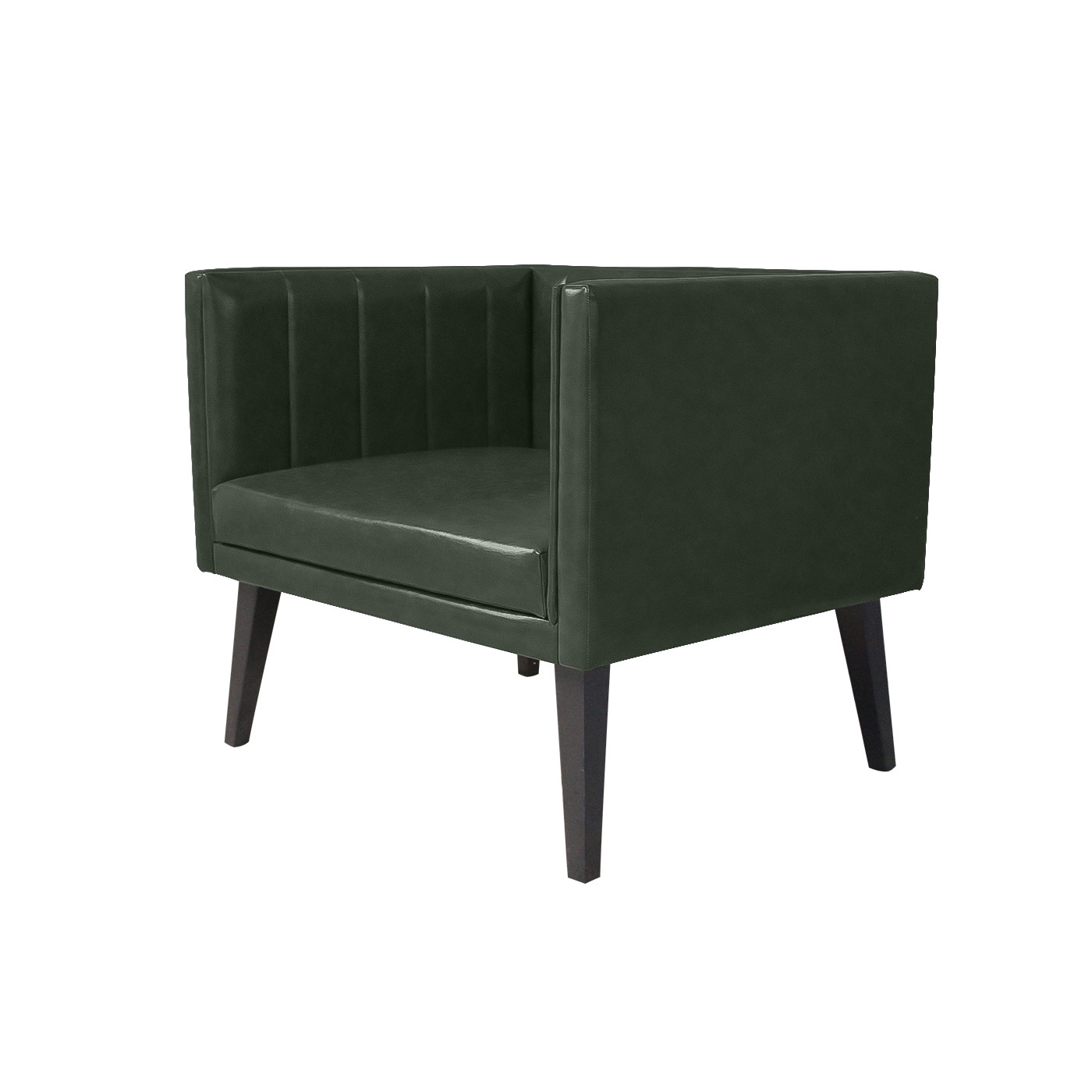 Melrose Green Black Single Sofa