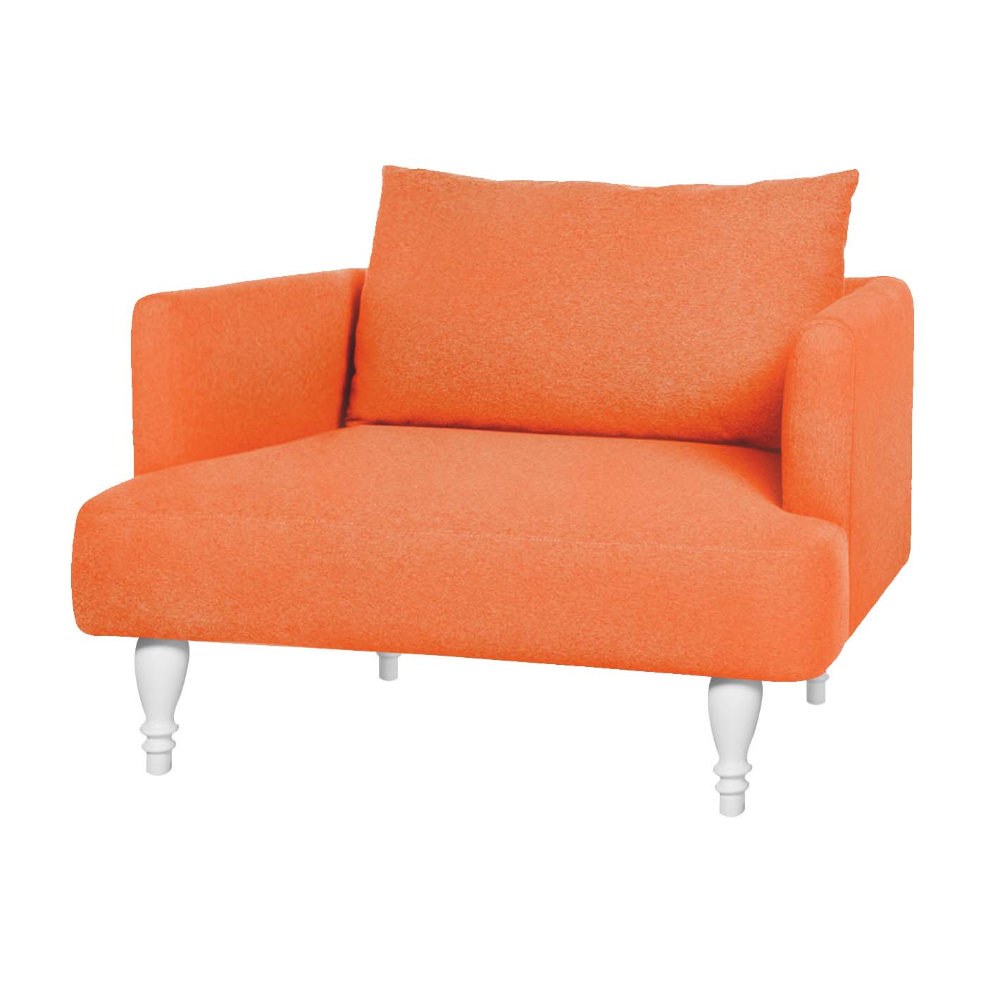 Rosewall  White Single Sofa