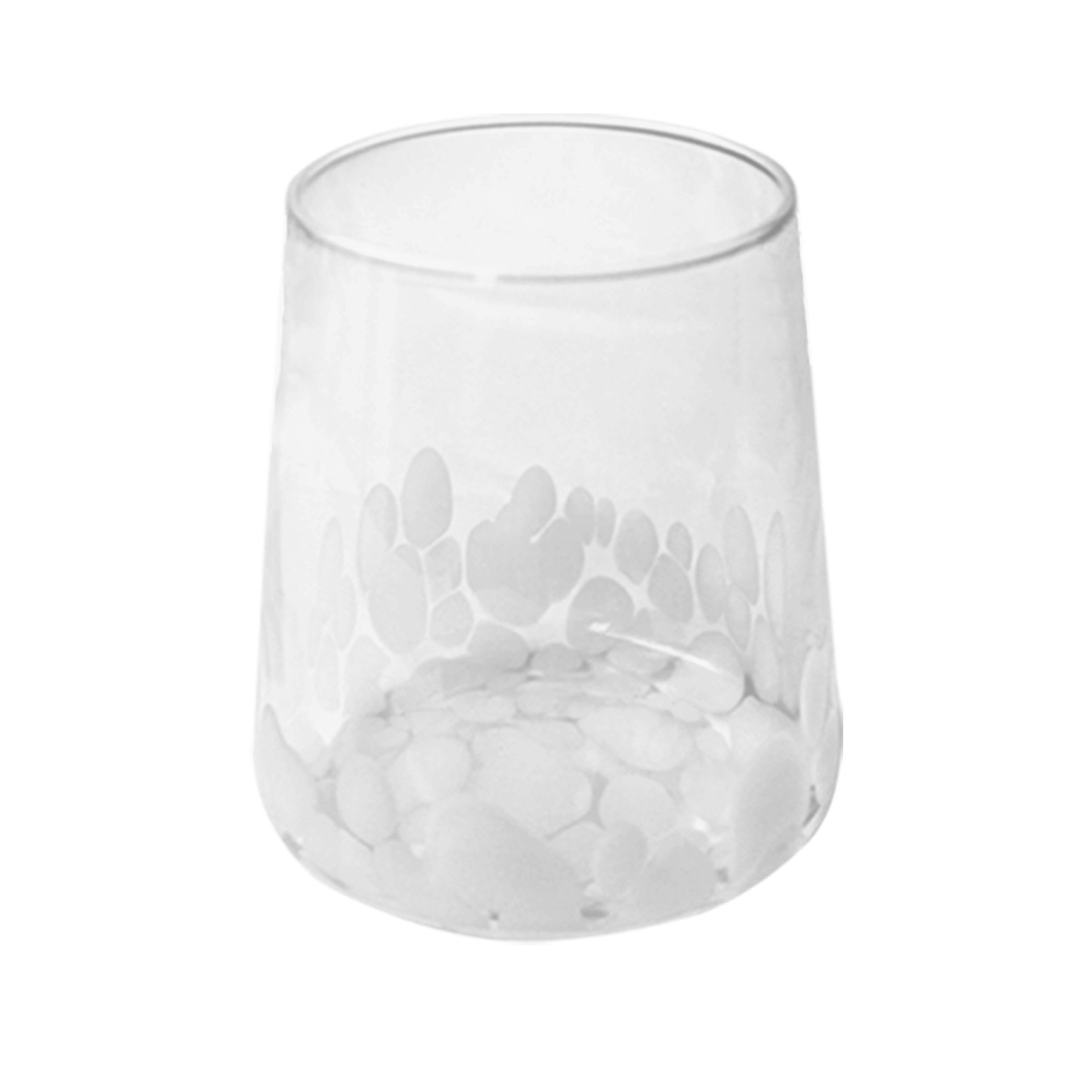 Murano White Glasses Set