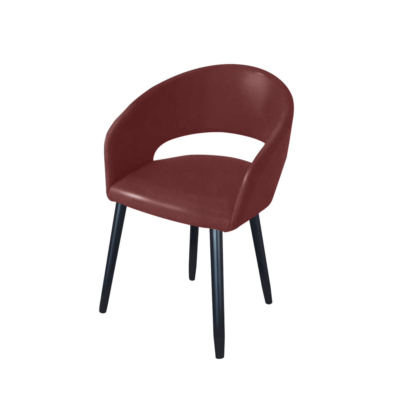 Ostrava Faux Leather Ebony Dining Chair