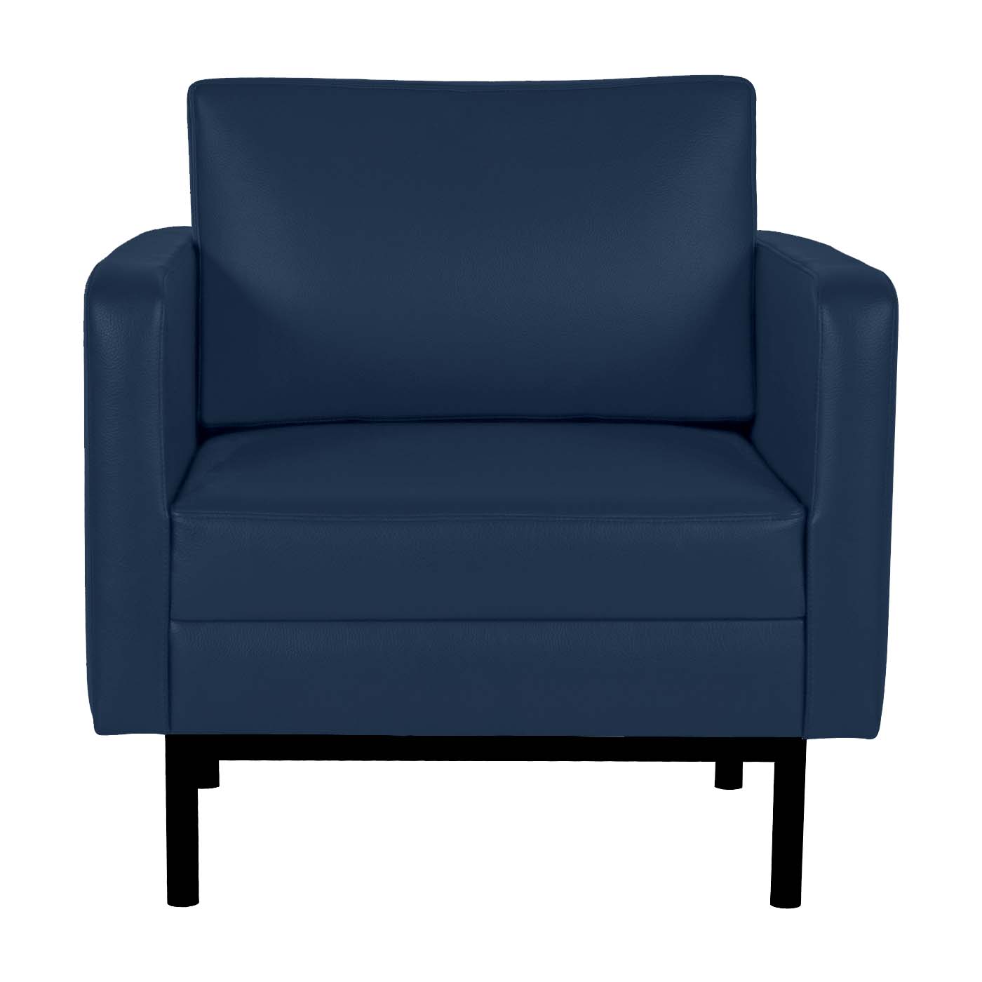 Asheville Blue Black Single Sofa