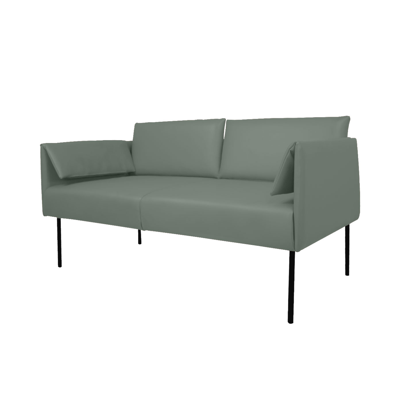 Preston Faux Leather Double Sofa