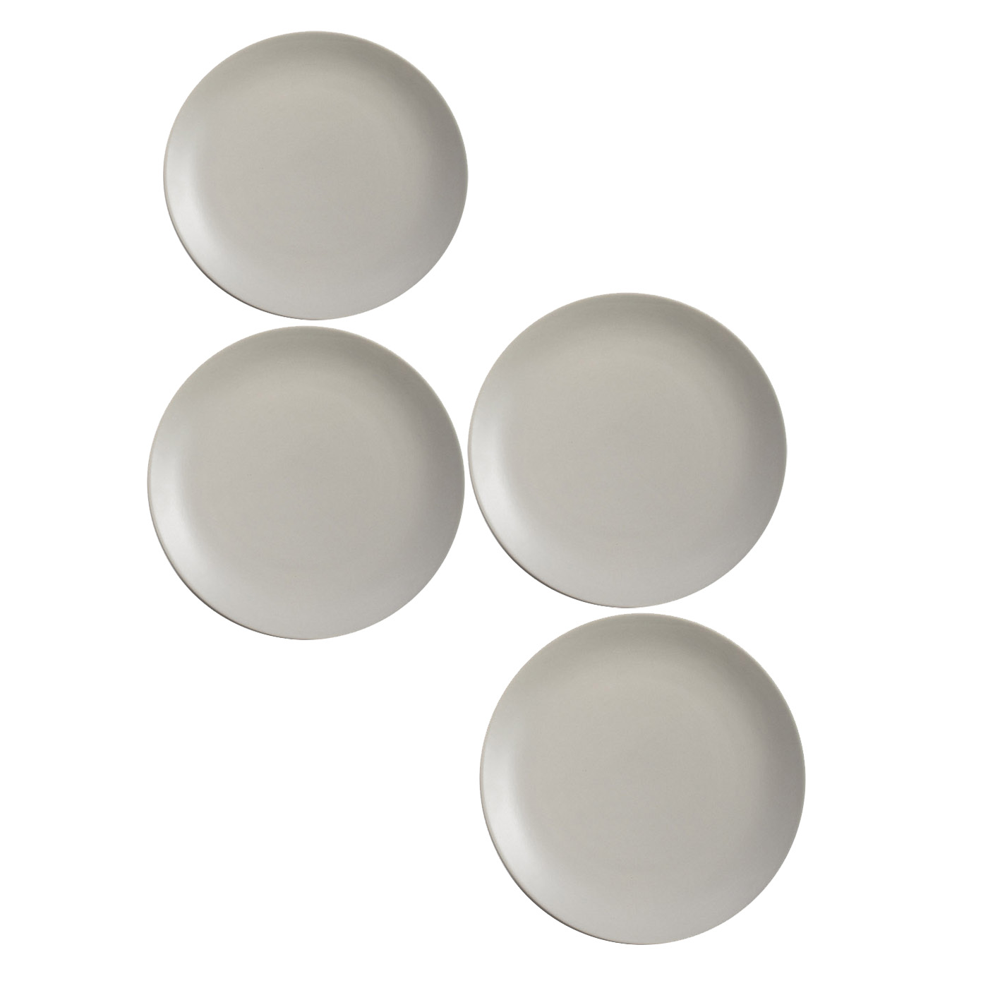 Grey Ceramic Side Plate, Set of Four