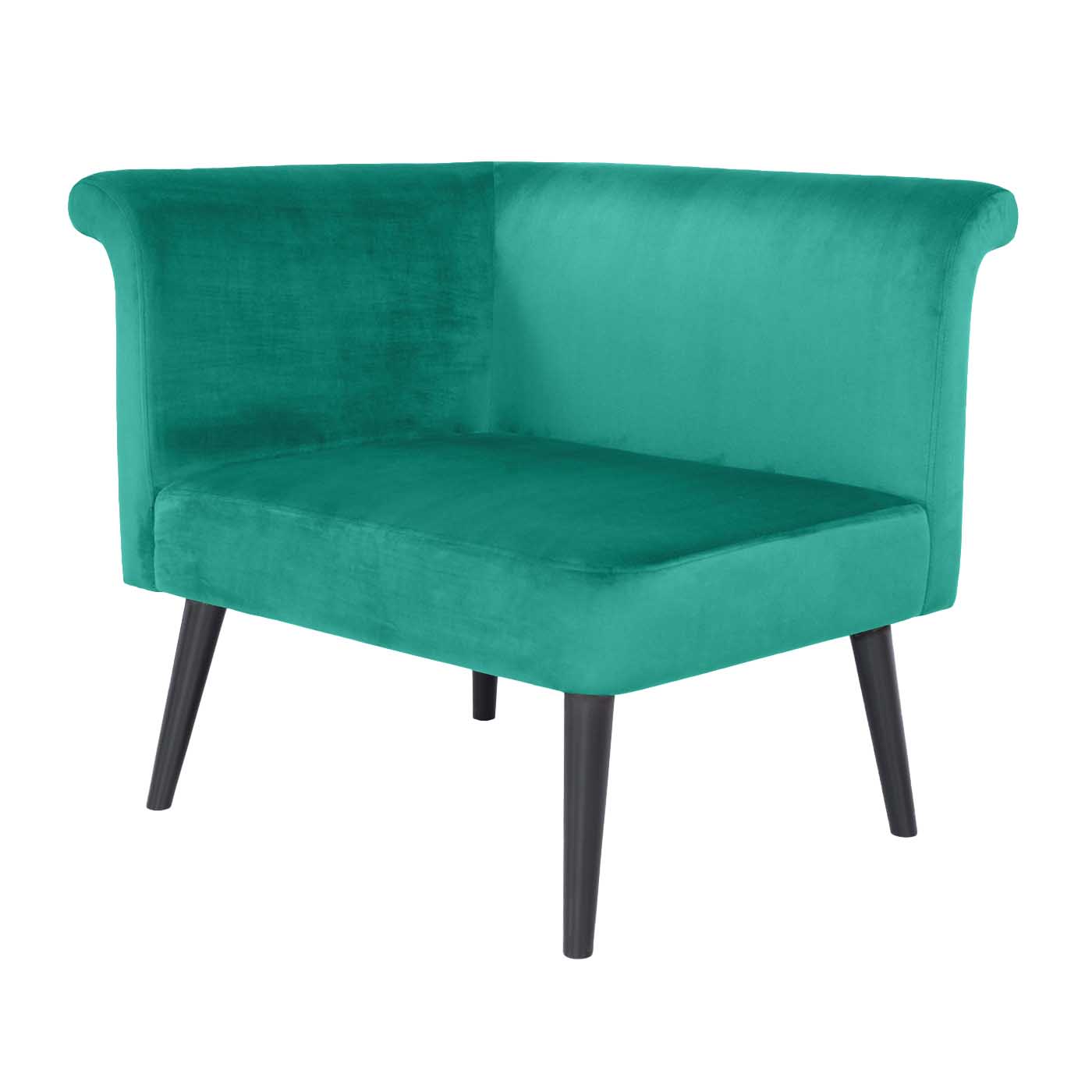 Pompeii Ebony Left Hand Single Sofa (Clearence)
