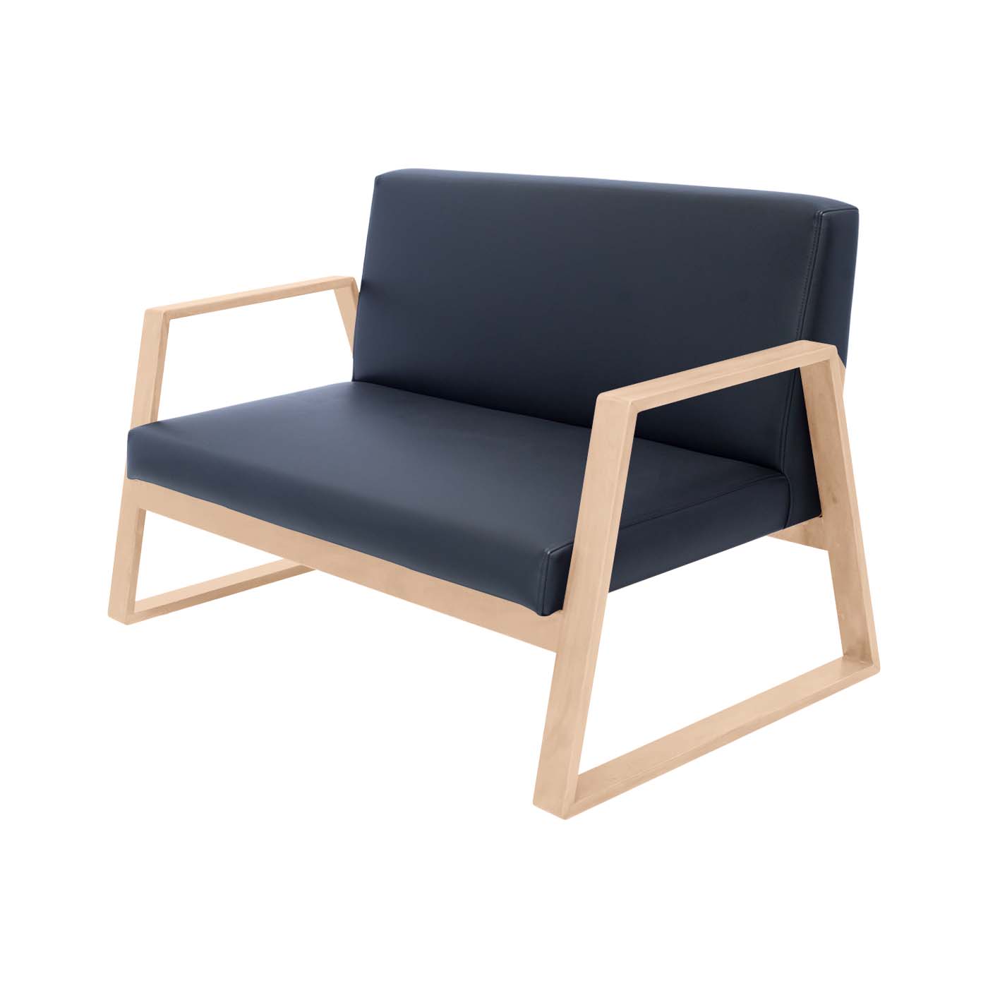 Muko Faux Leather Light Double Sofa
