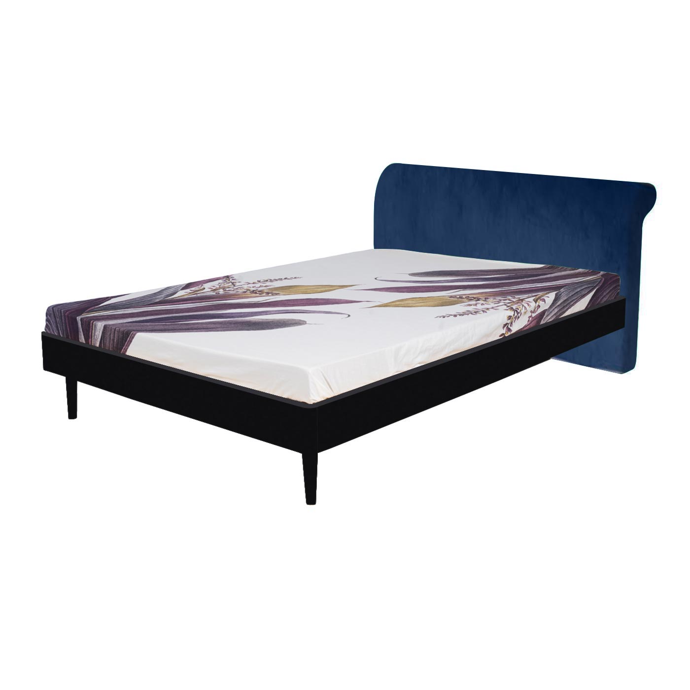 Pompeii  Ebony Queen Bed