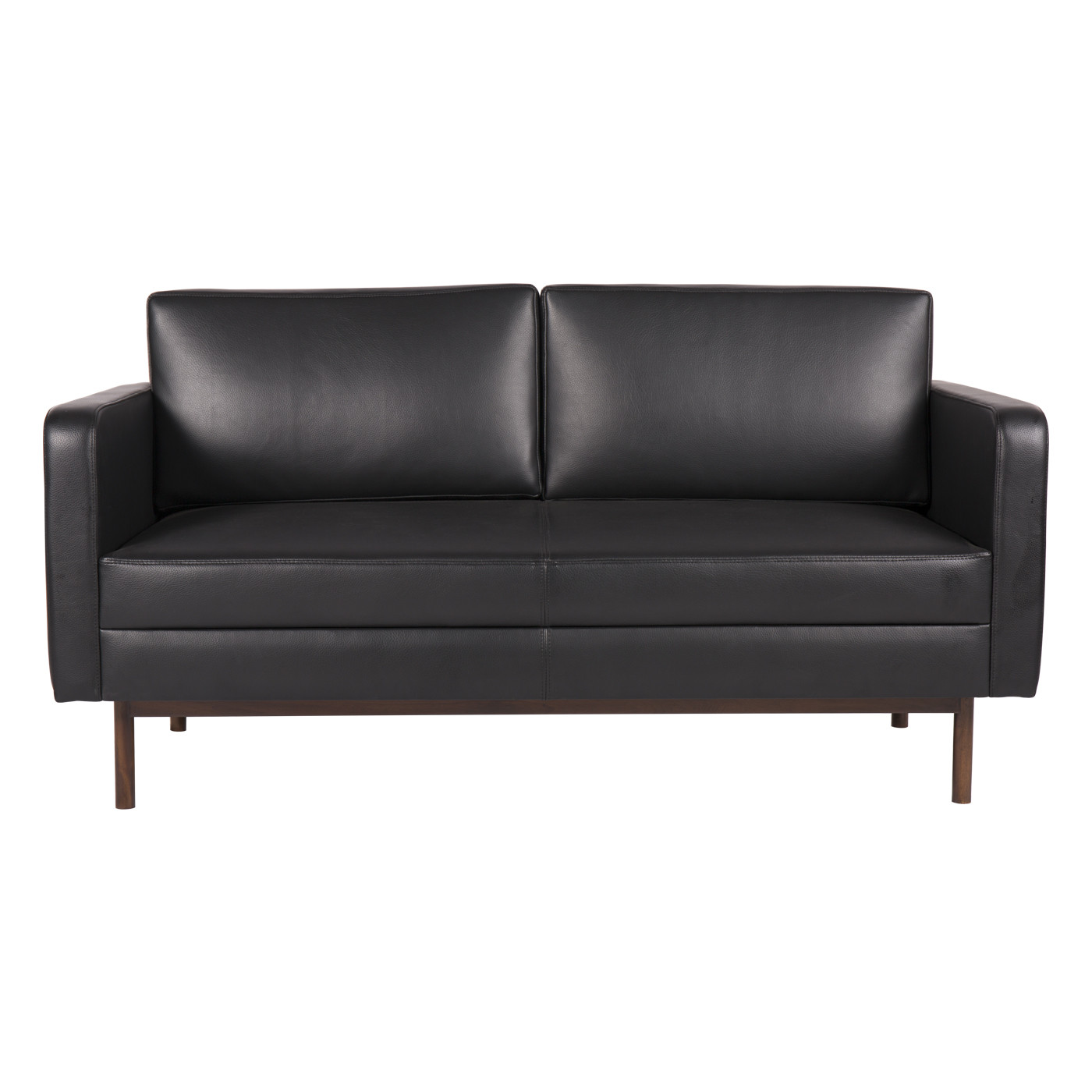 Asheville Textured Black Dark Double Sofa