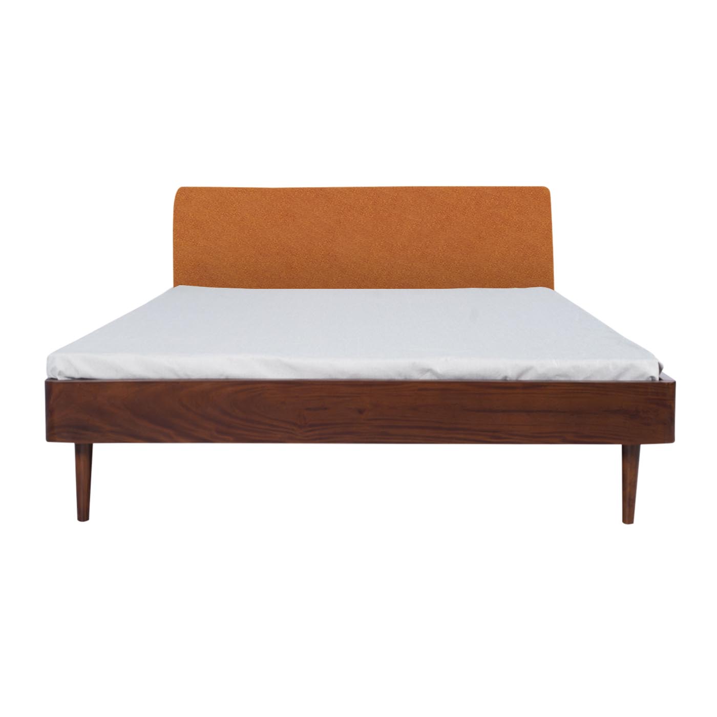 Pompeii Faux Leather Dark Queen Bed
