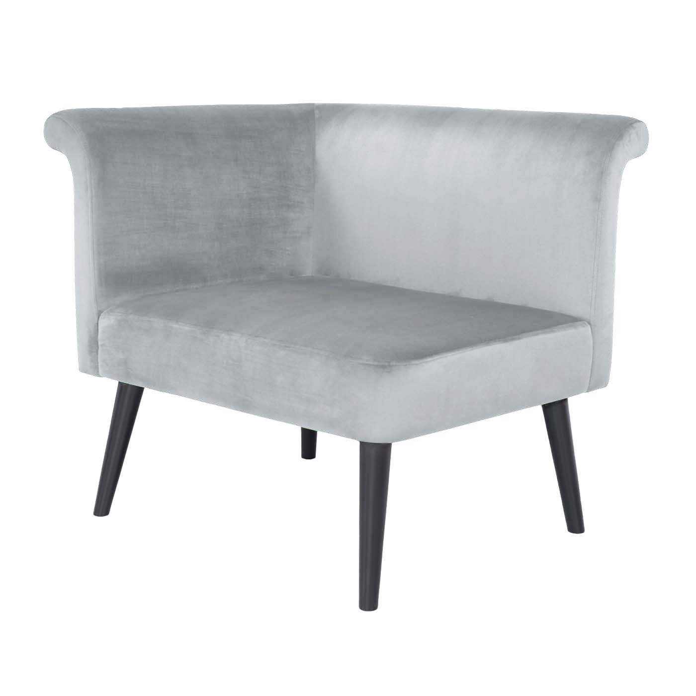Pompeii  Ebony Left Hand Single Sofa